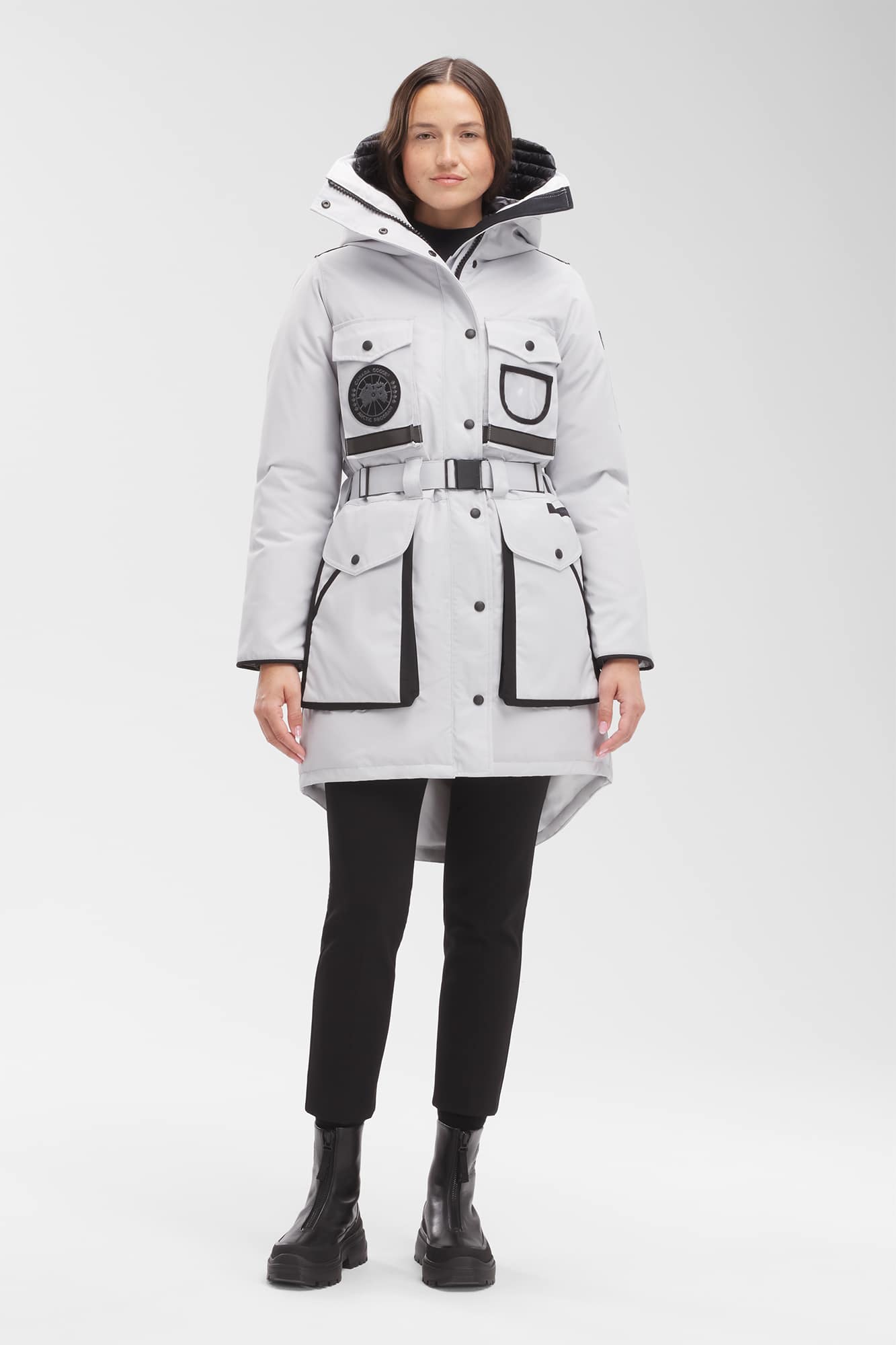 Canada goose burnett parka black label discount