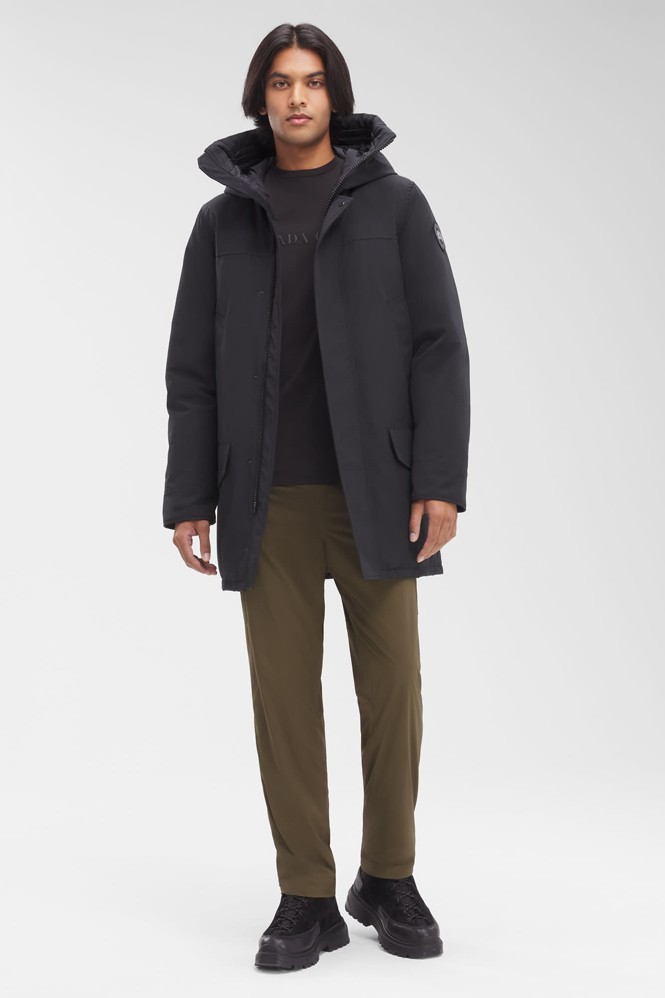 Langford parka black label canada goose shop