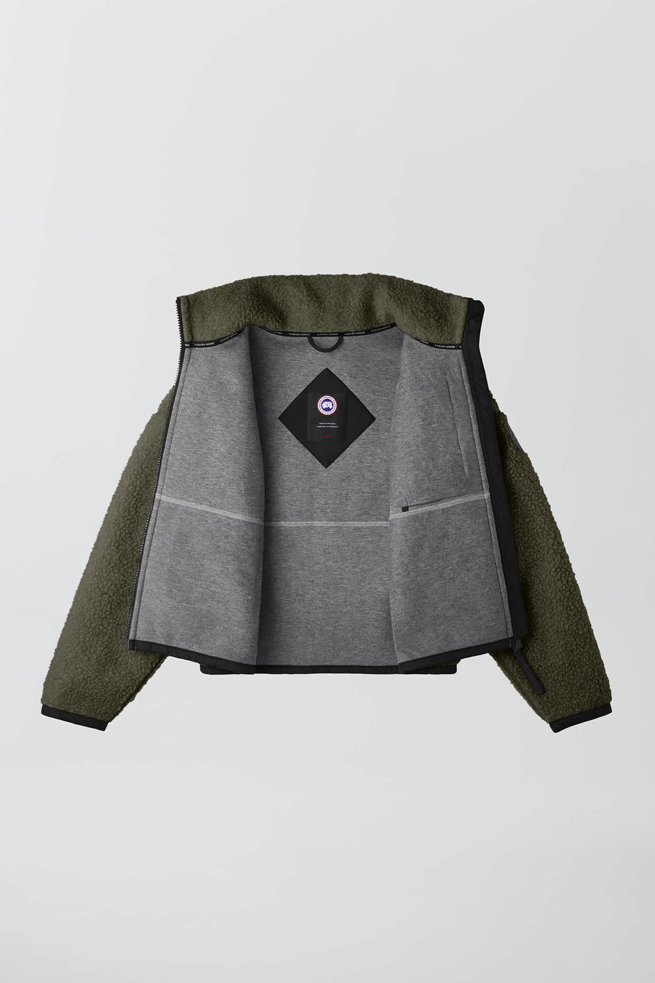 Simcoe Zip Up Fleece Sweater Black Label | Canada Goose MC