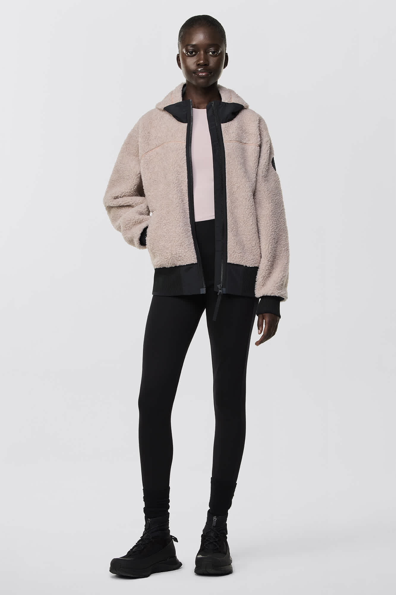 Simcoe Oversized Hoody Black Label | Canada Goose PL