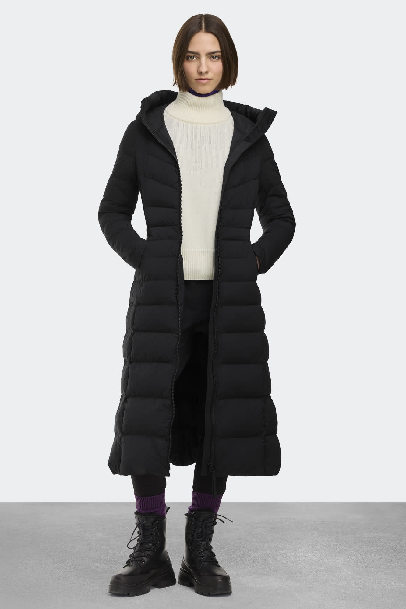Long black canada goose jacket Clearance
