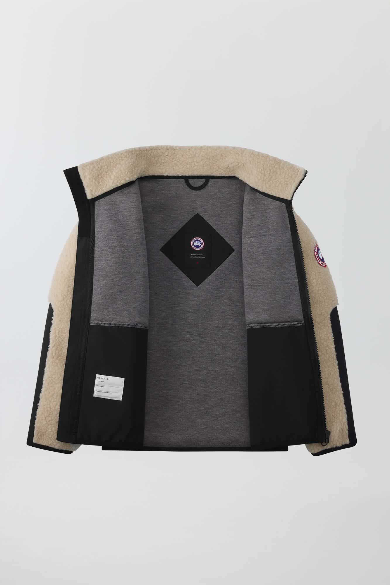 Canada Goose Children Jacket Wolf Fur Blue Polyester Cotton main image 0