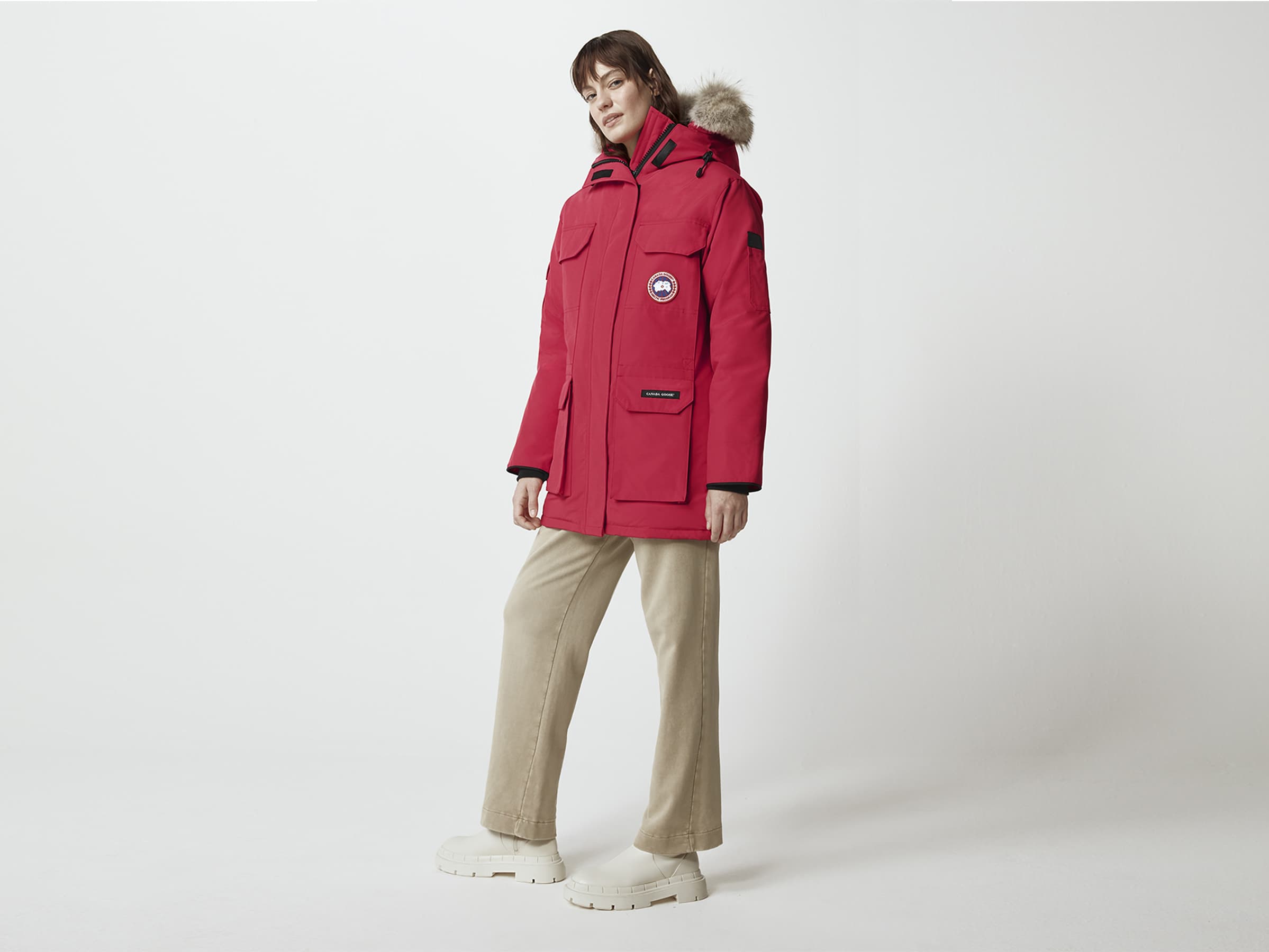Red womens canada goose discount