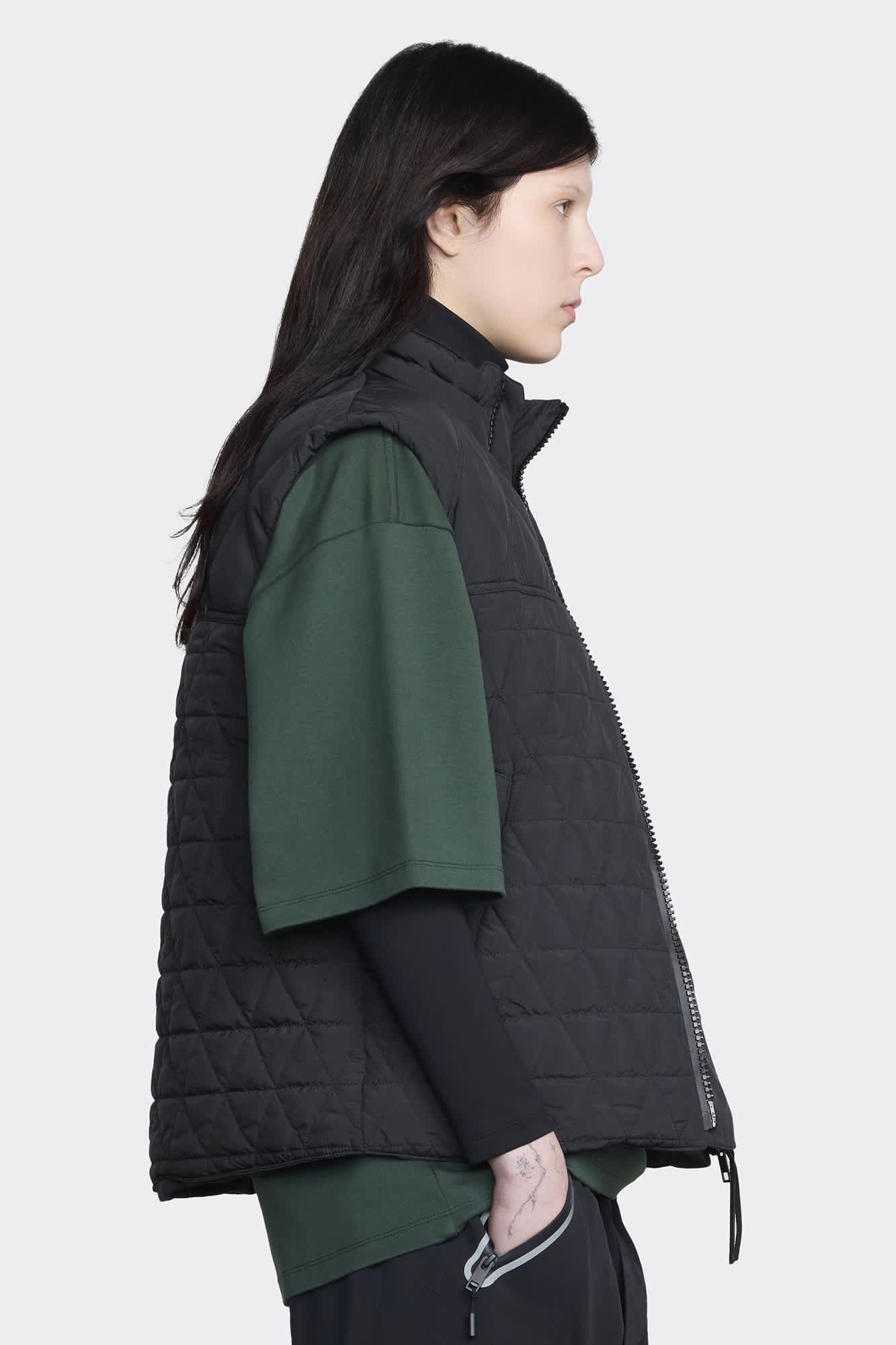 Wool puffer vest online
