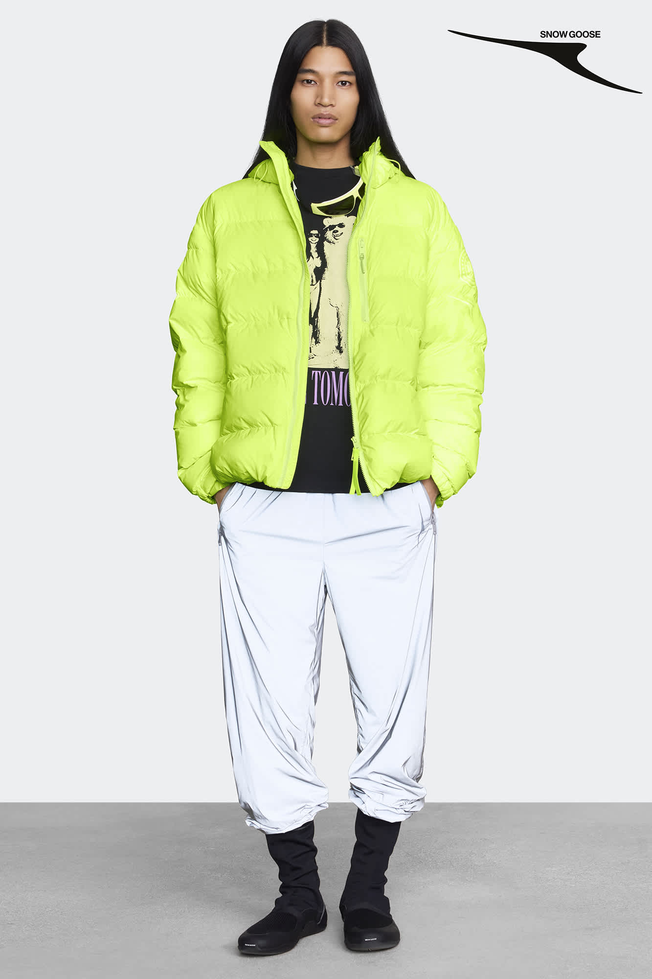 Long puffer jacket green new arrivals