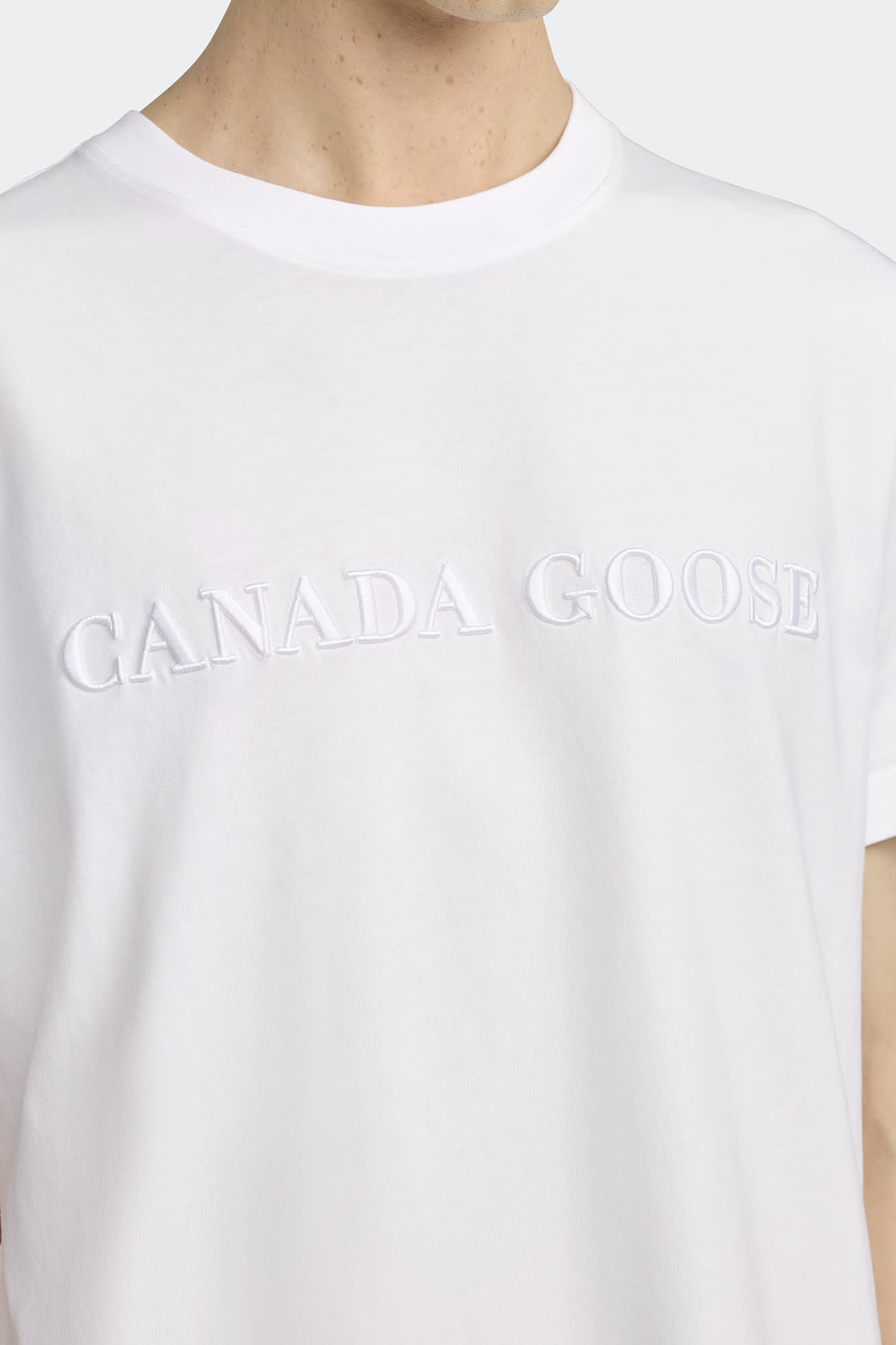 関税込【 】Emersen Crewneck T-Shirt★White★ロゴ Emersen Crewneck T-Shirt | Canada Goose US