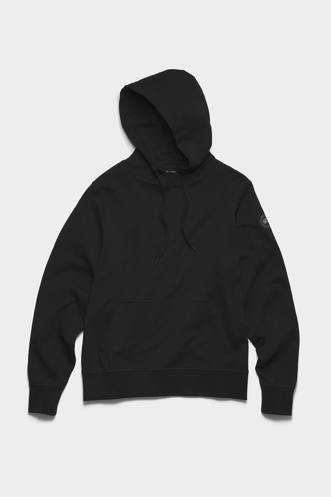 パーカー・フーディ   Black Cotton Huron Sweatshirt Huron Hoodie Black Label | Canada Goose US