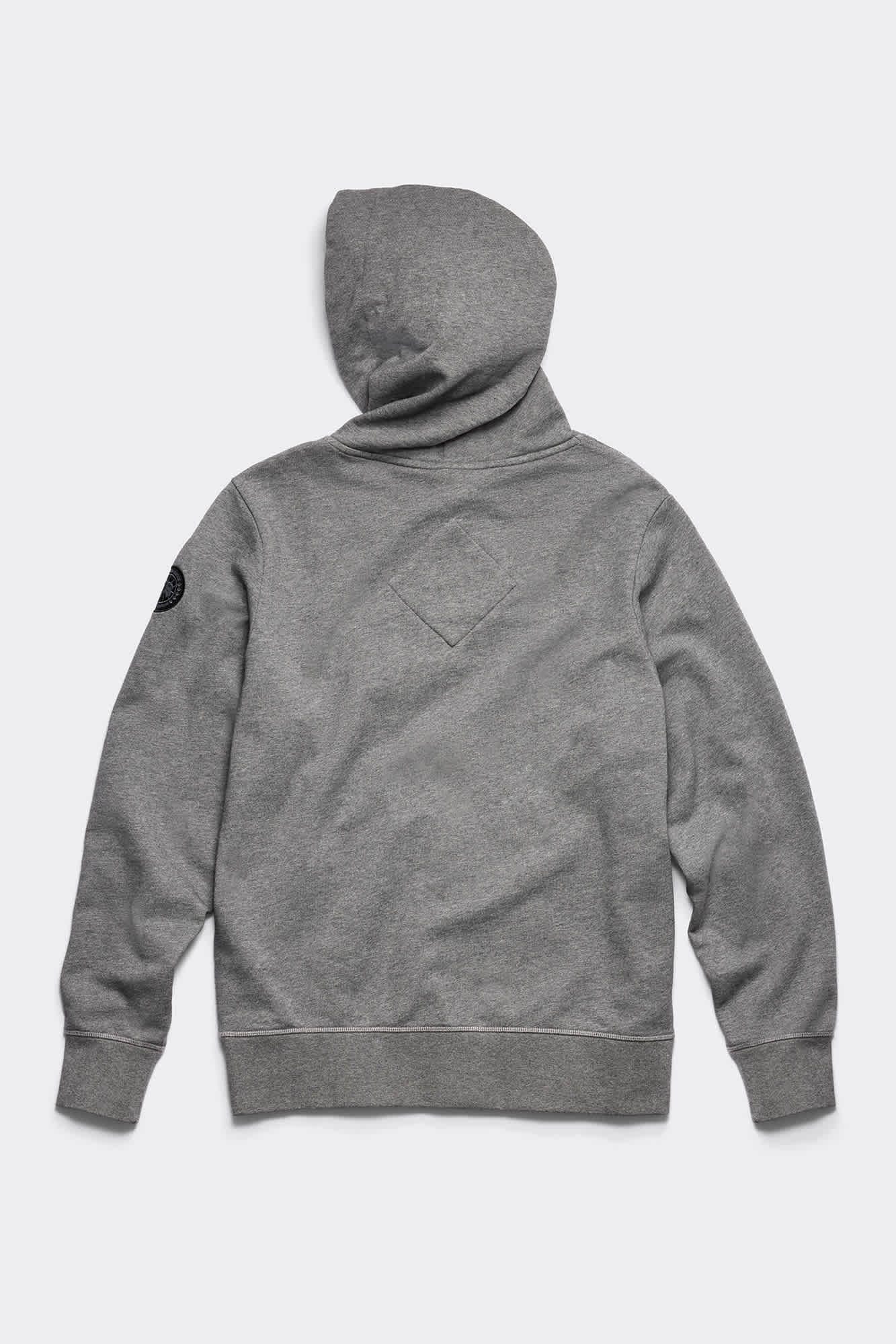 パーカー・フーディ   Black Cotton Huron Sweatshirt Canada Goose | Men's Logo Cotton Huron Hoodie Sweatshirt