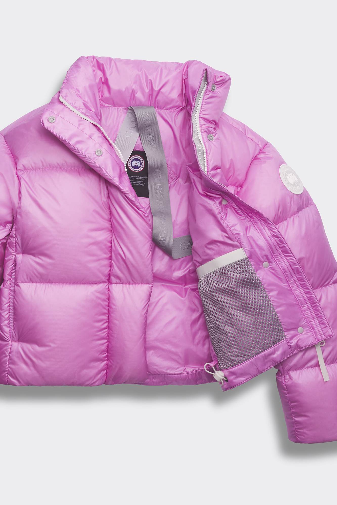 Cypress Cropped Puffer White Label | Canada Goose YC