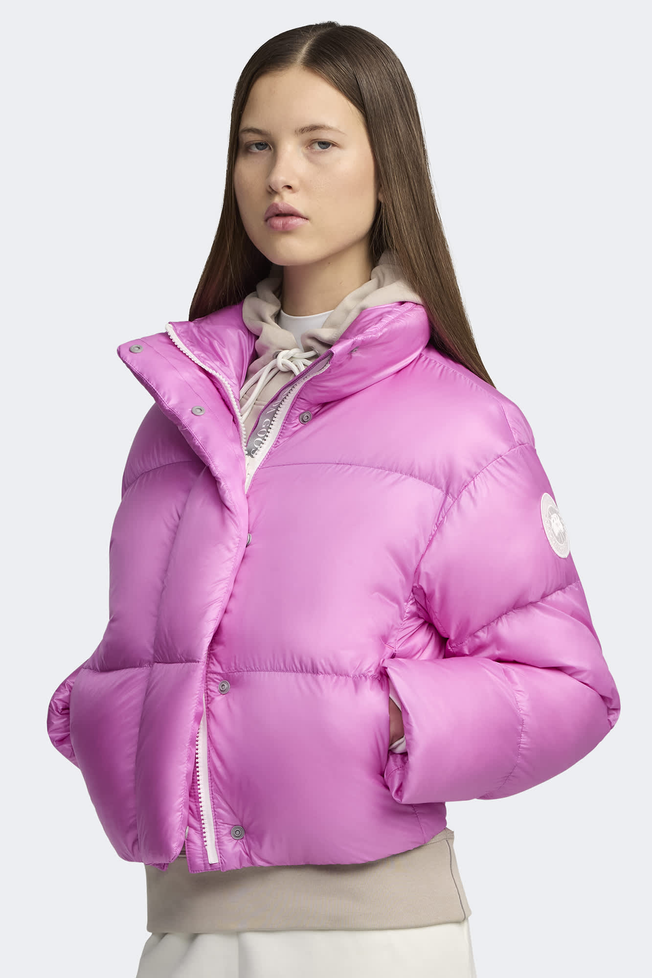● ●CYPRESSサイプレスクロップド ホワイトレーベル Cypress Cropped Puffer White Label | Canada Goose SA
