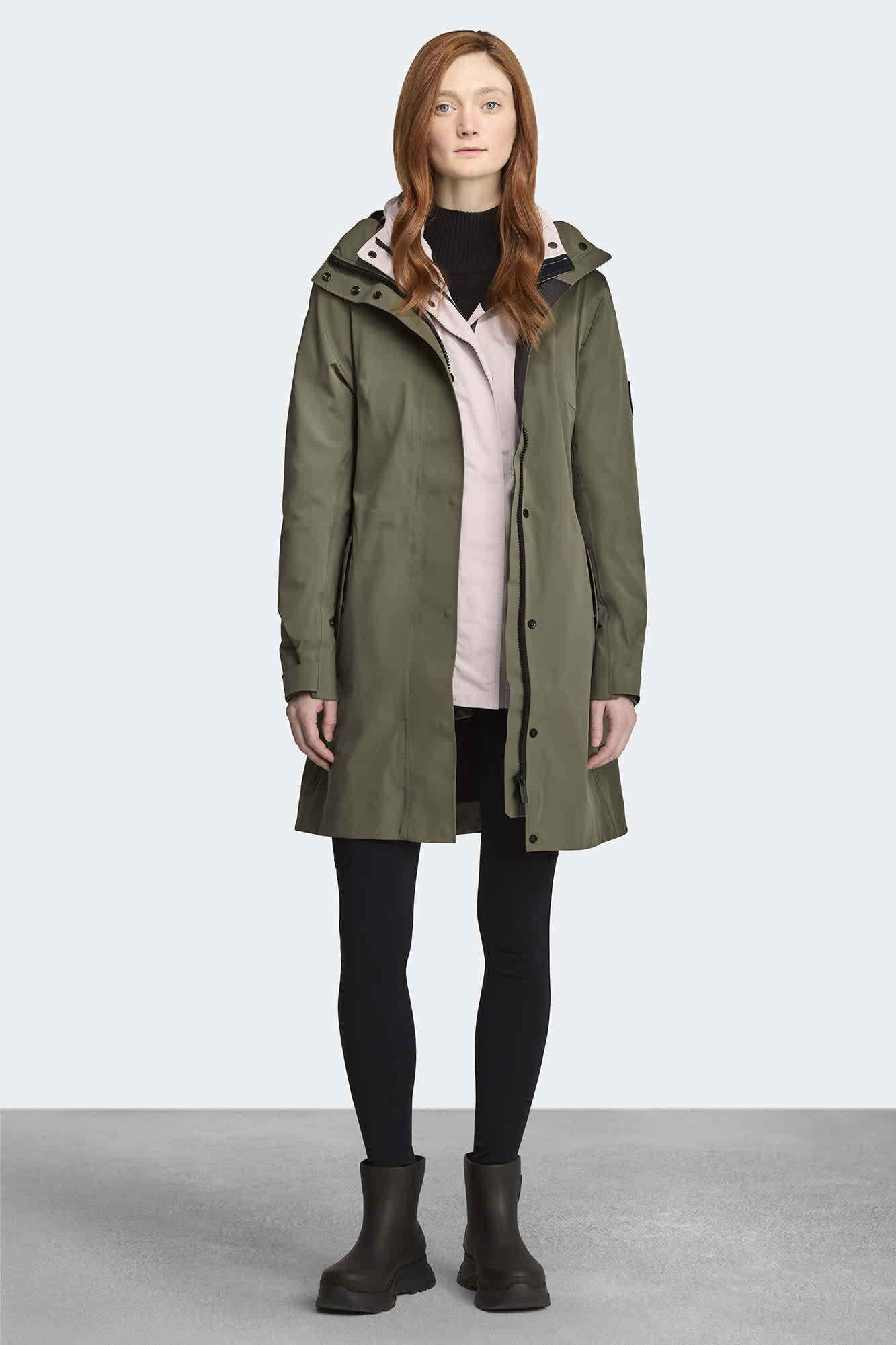 ★HACIE★ GOOSE DOWN TRENCH COAT [BLACK] Canada Goose Parkas Black Coats, Jackets & Vests for Women
