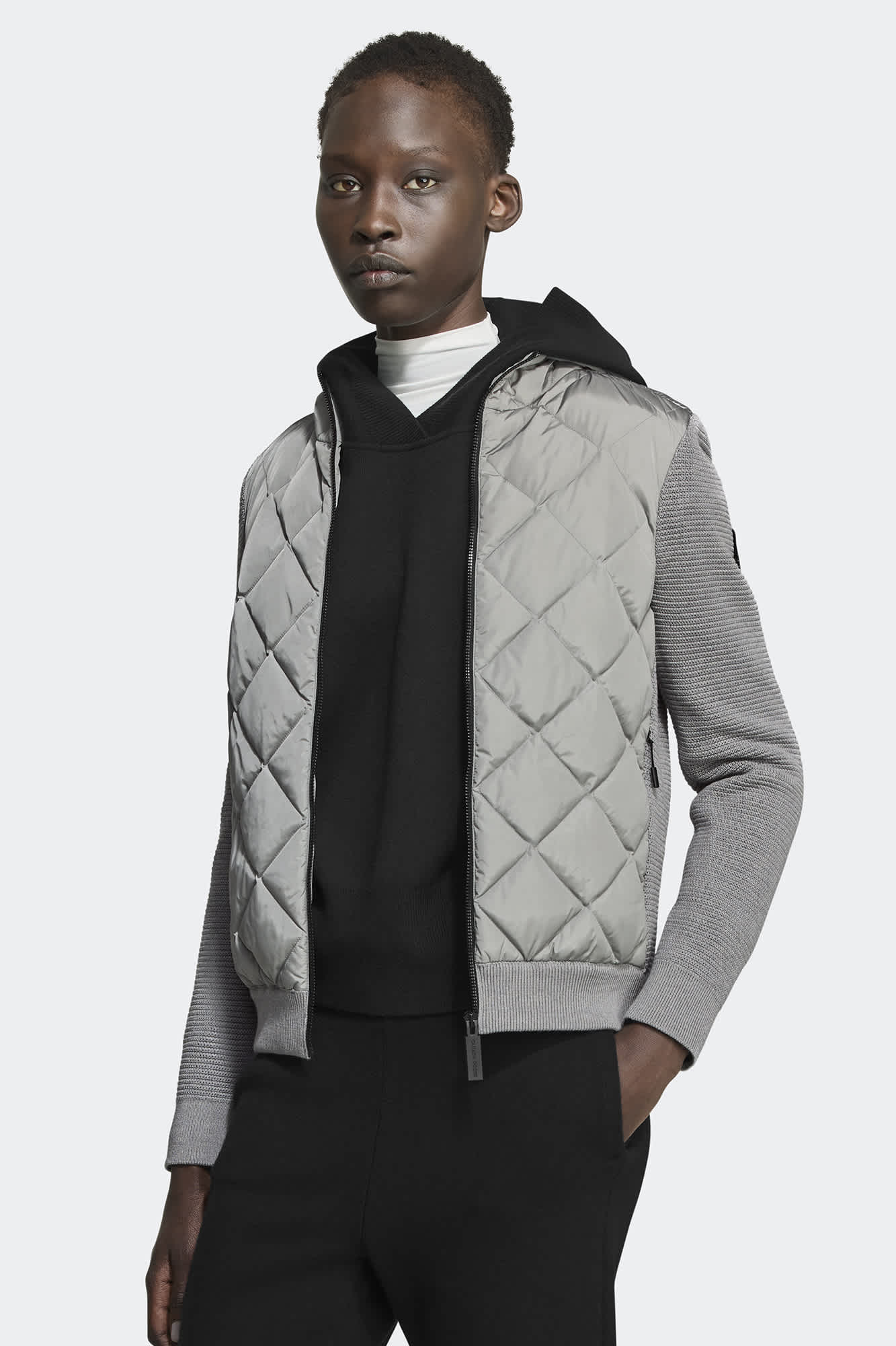  ■HyBridge■Quilted Knit Hoody■Classic Label Canada Goose Women's Hybridge Quilted Knit Hoody