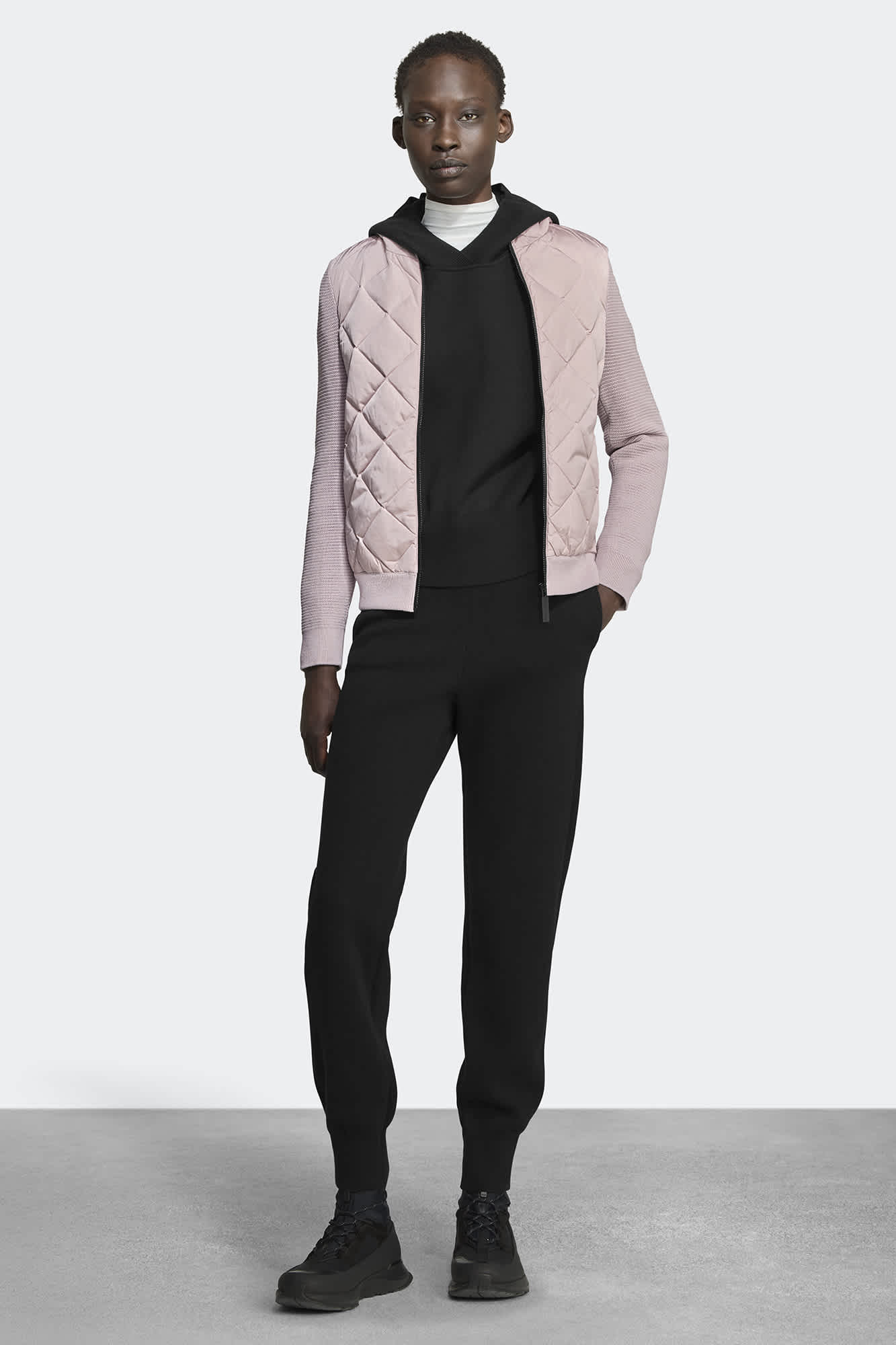 HyBridge® Quilted Knit Hoody Black Label | Canada Goose US 