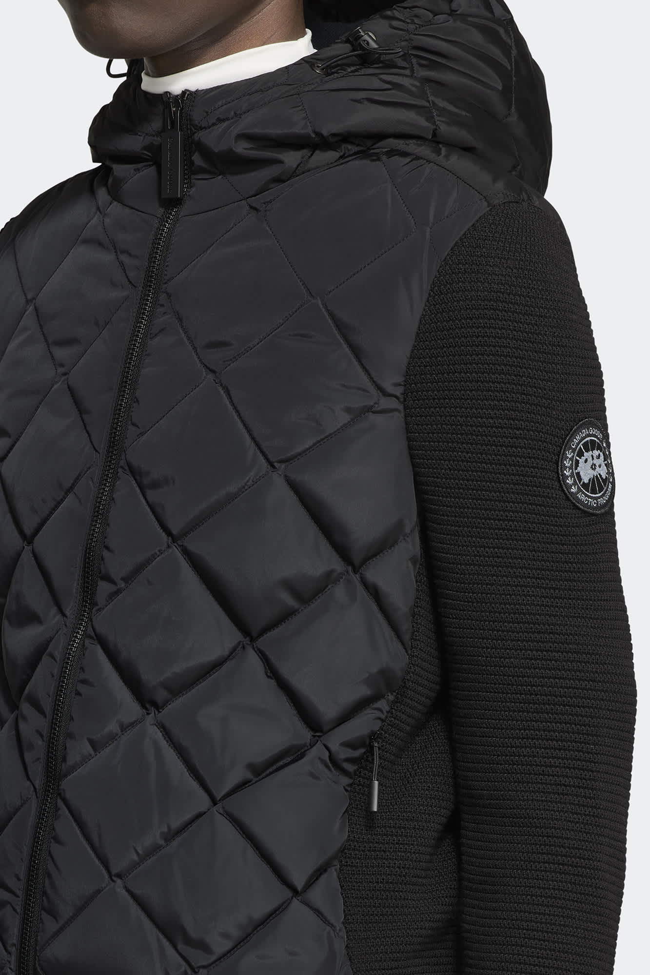 HyBridge® Quilted Knit Hoody Black Label | Canada Goose UK