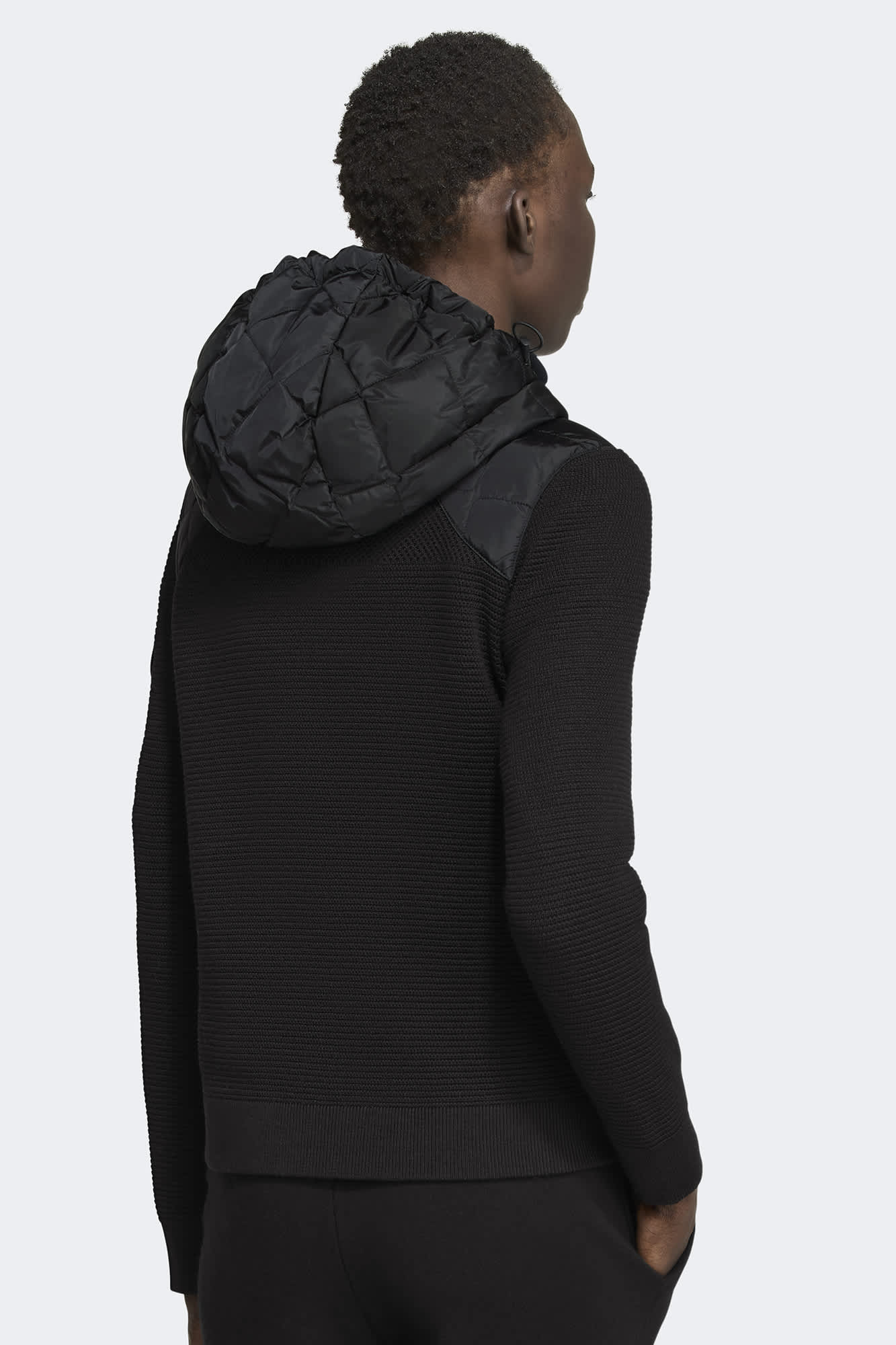 HyBridge® Quilted Knit Hoodie Black Label | Canada Goose US