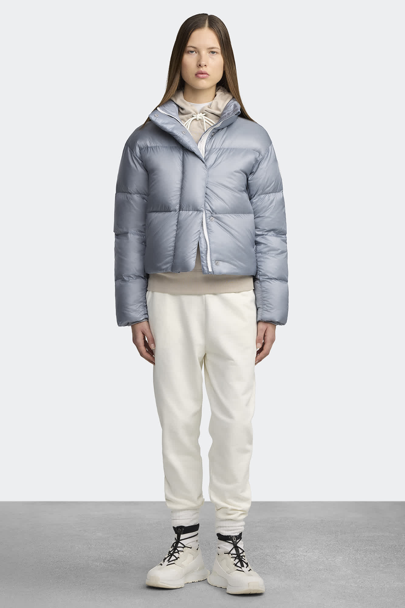 ● ●CYPRESSサイプレスクロップド ホワイトレーベル Cypress Cropped Puffer White Label | Canada Goose SA