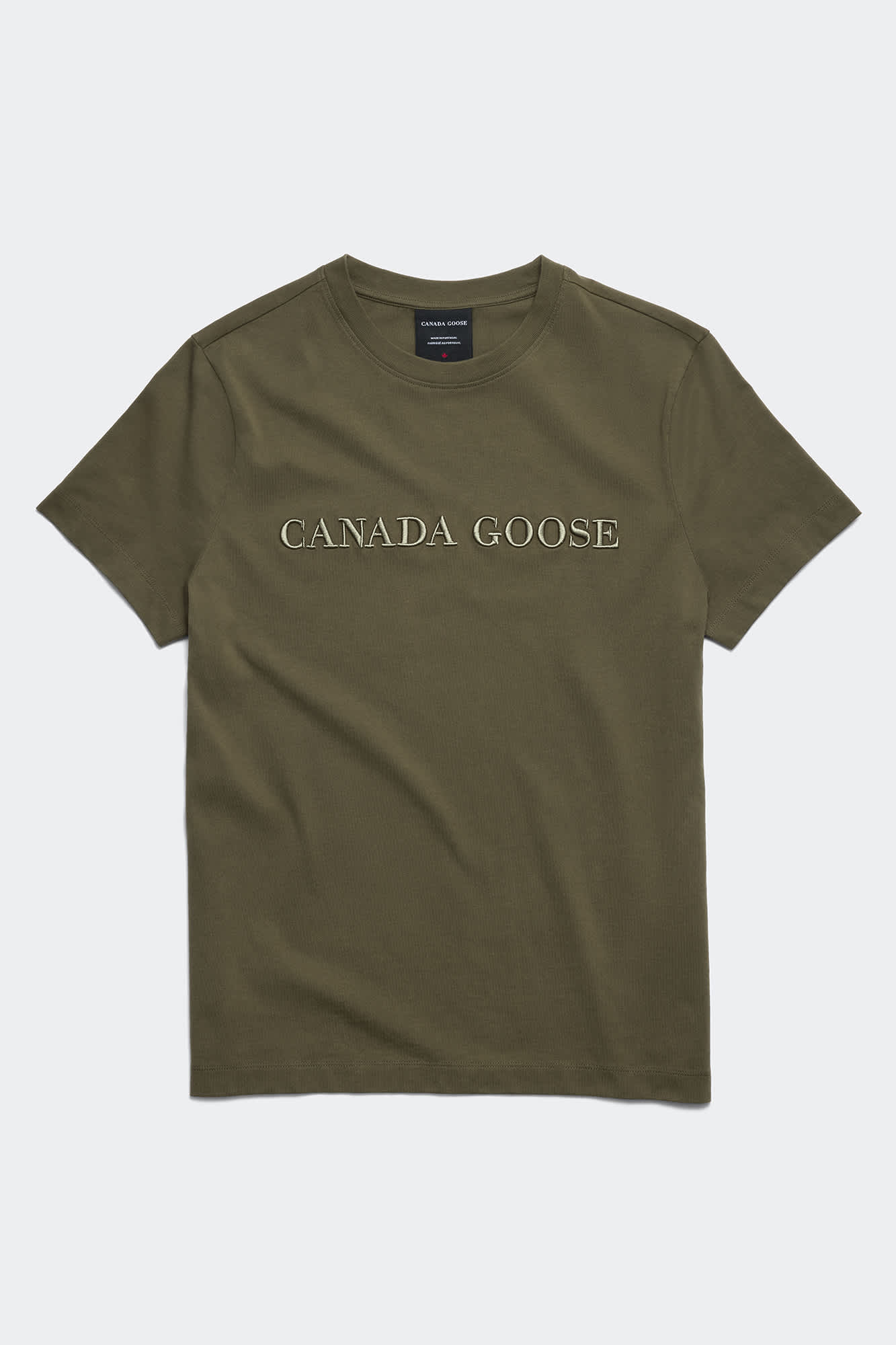 【 】 エマーセン Emersen Crewneck T-Shirt ロゴ Emersen Crewneck T-Shirt | Canada Goose US