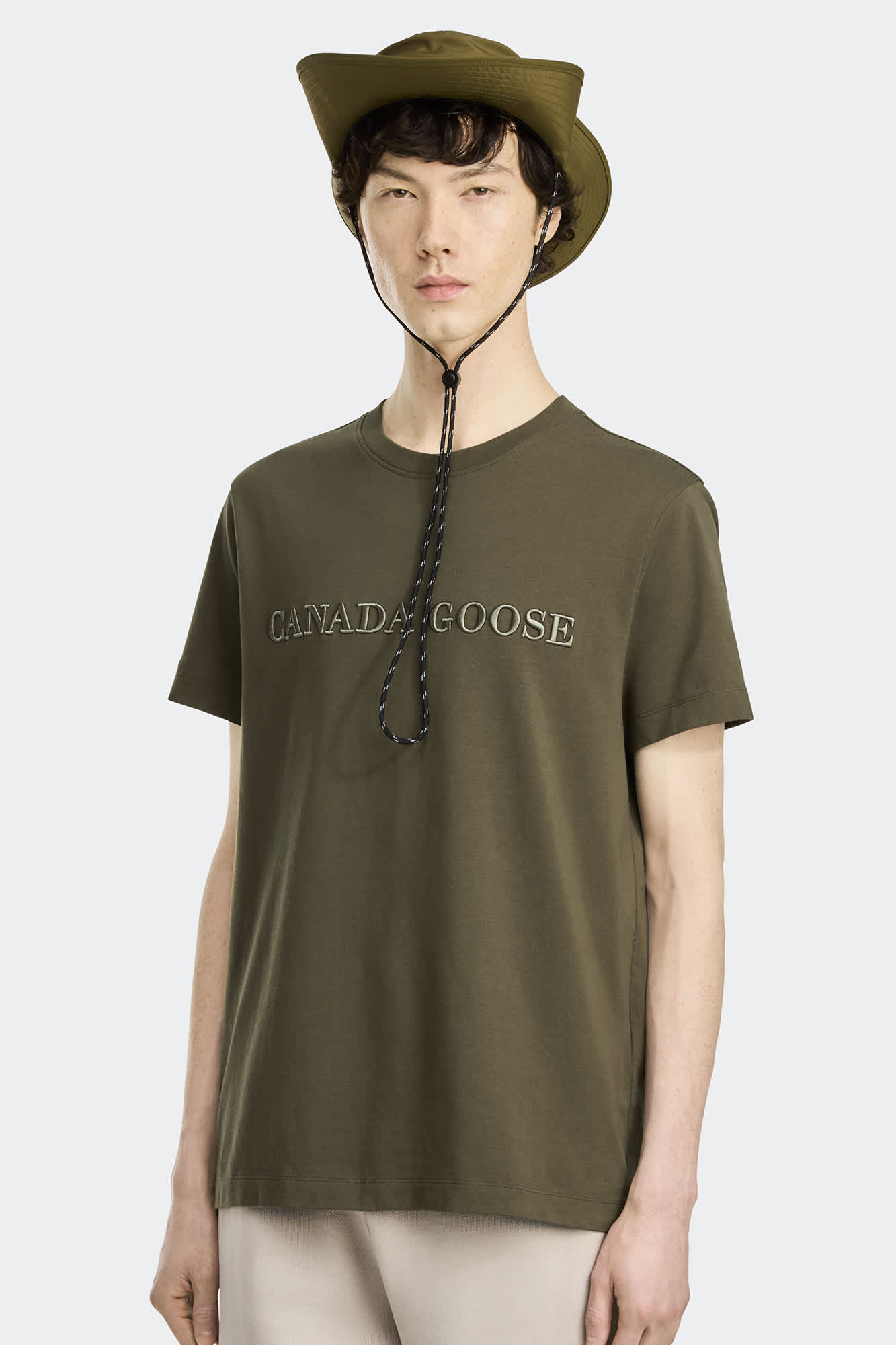 【 】 エマーセン Emersen Crewneck T-Shirt ロゴ Emersen Crewneck T-Shirt | Canada Goose US