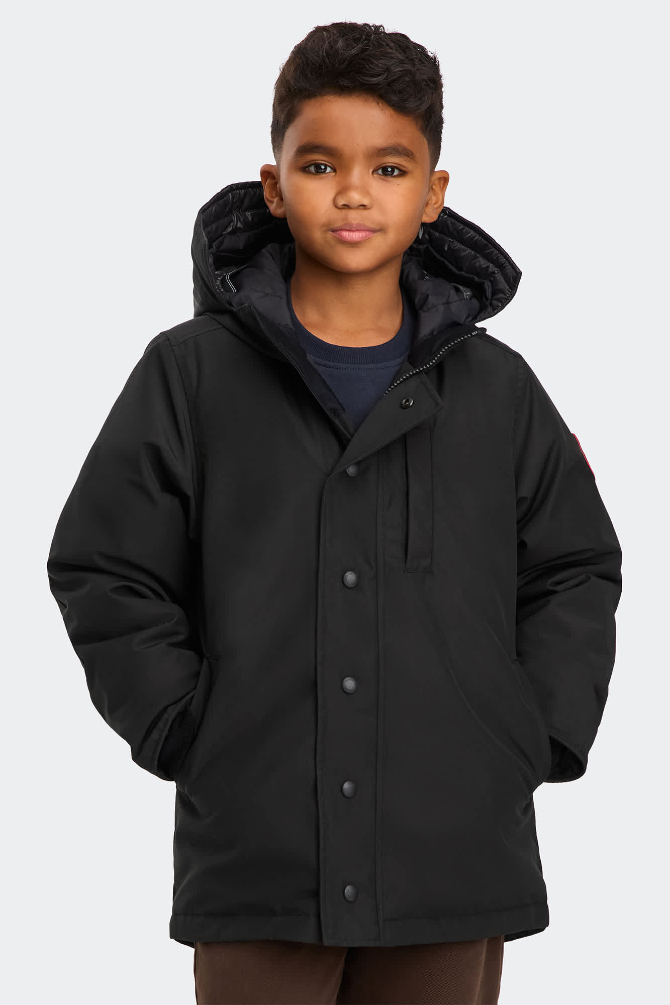 Canada Goose Kids Down Padded Logan Parka Jacket in White