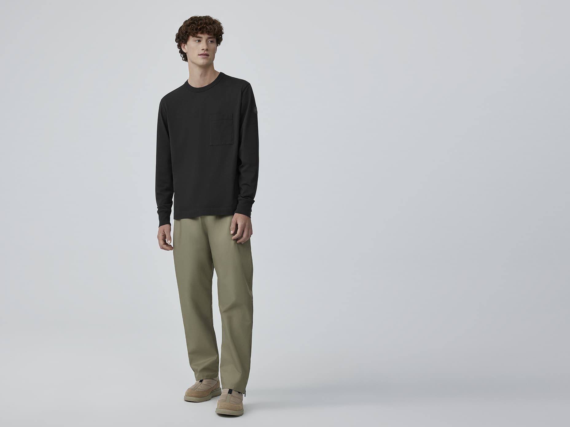 【 】ロゴ 長袖T Gladstone Long Sleeve T-Shirt CANADA GOOSE】ロゴ 長袖T Gladstone Long Sleeve T-Shirt