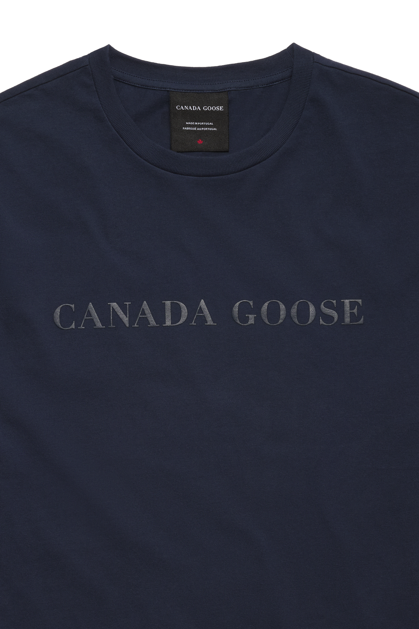 関税込【 】Emersen Crewneck T-Shirt★Blue★ロゴ Emersen Crewneck T-Shirt | Canada Goose YG