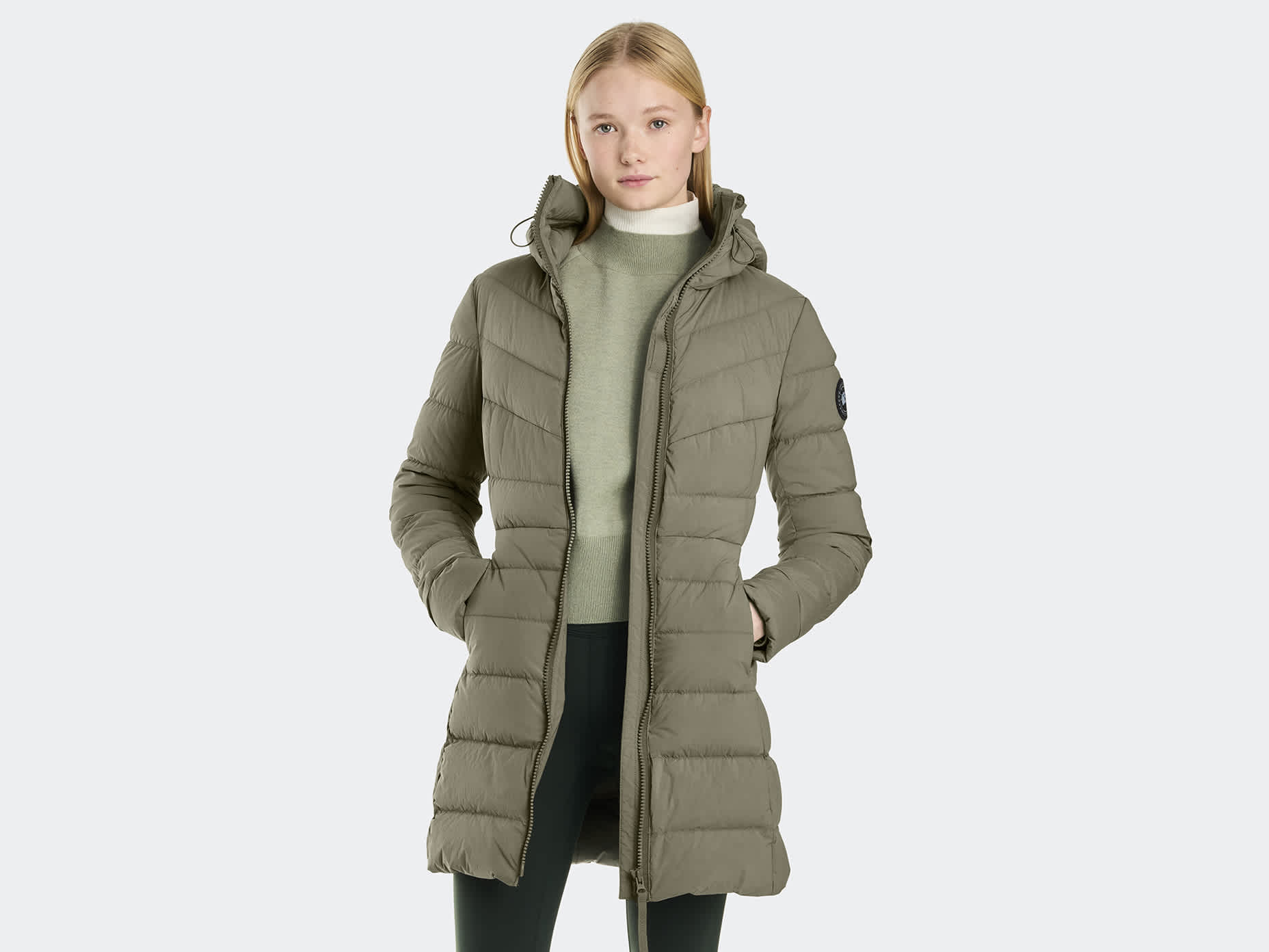  ＊カナダグース＊Clair Long Coat Black Label Canada Goose Clair Long Coat Black Label | Neiman Marcus