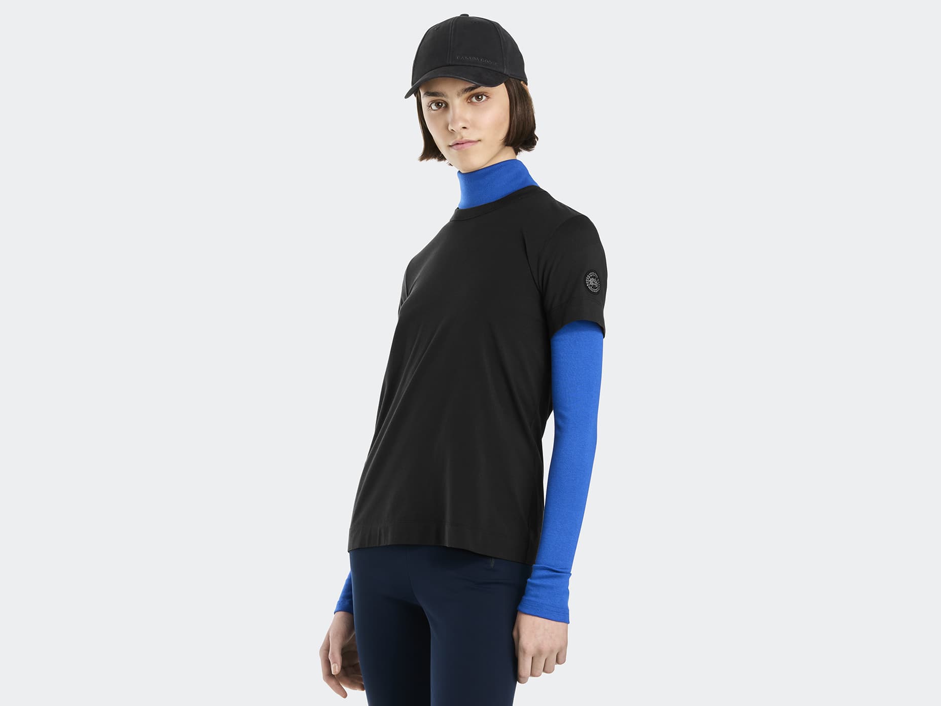 Tシャツ・カットソー   FW24 BROADVIEW T-SHIRT (1400WB 61) Broadview T-Shirt Black Label | Canada Goose US