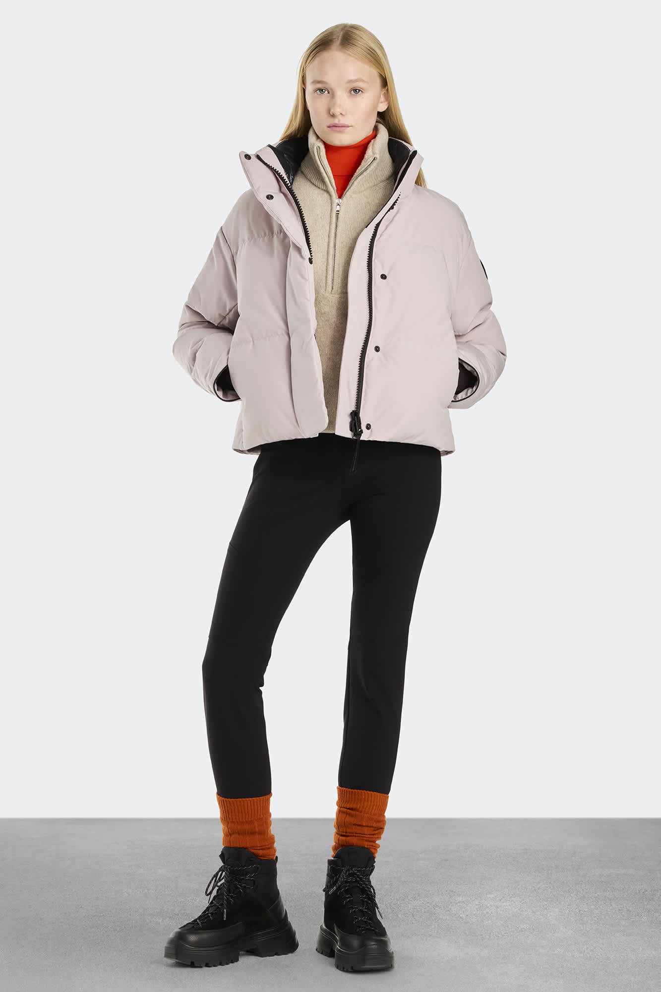 【 】Grandview★クロップドベスト Black Label Canada Goose Grandview Cropped Jacket Black Label | Neiman