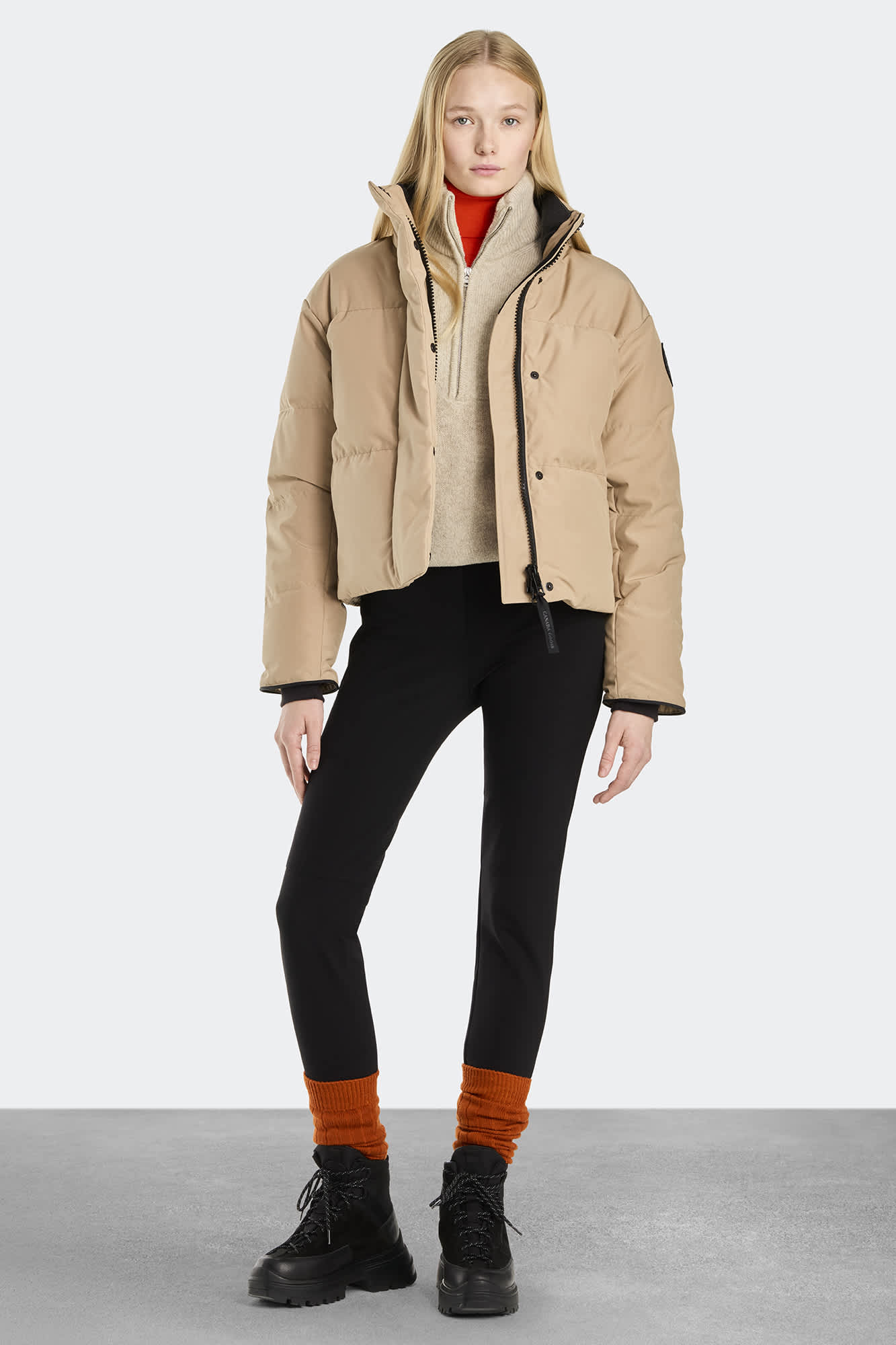 Grandview Cropped Jacket Black Label | Canada Goose US