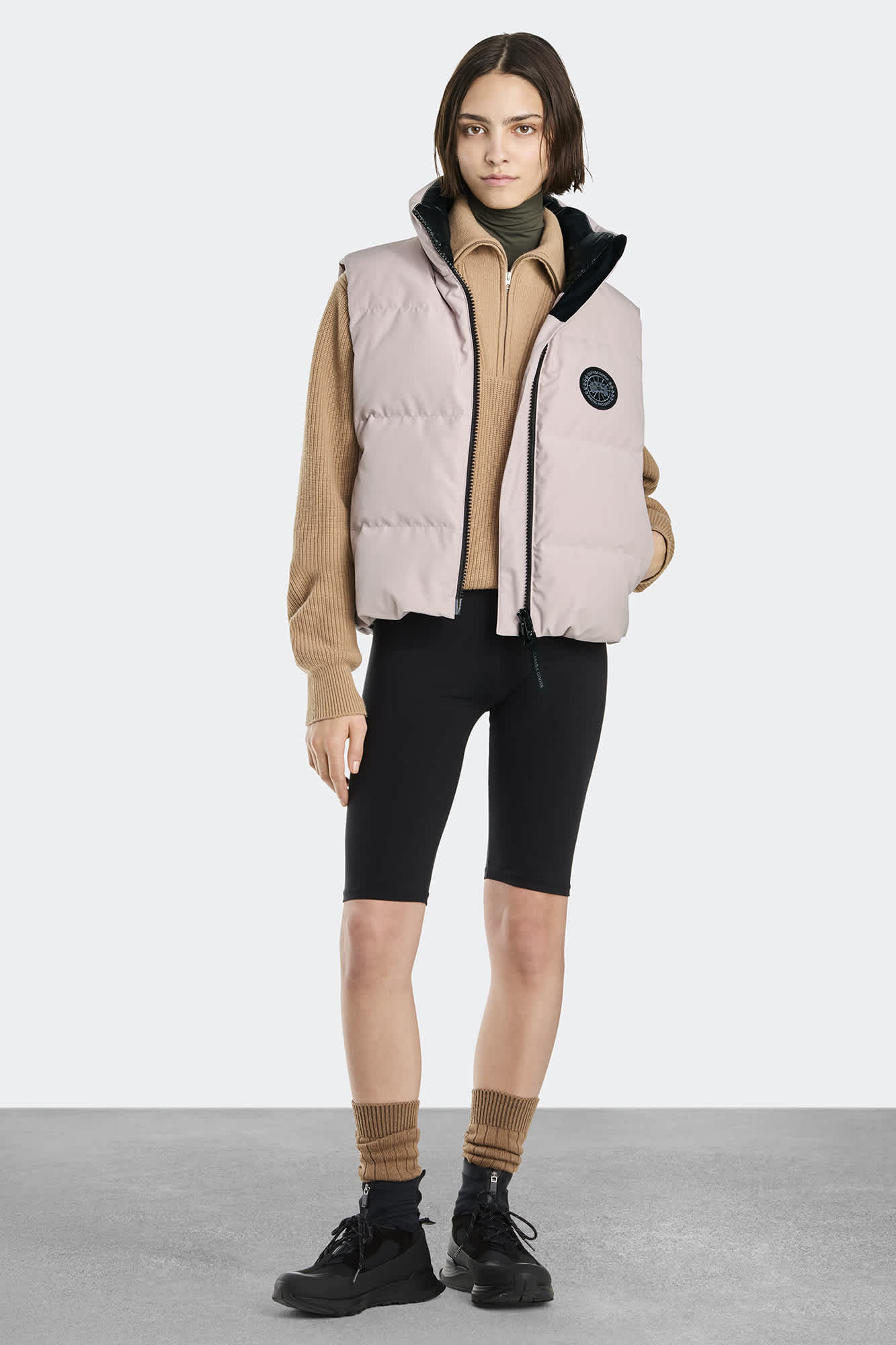 Grandview Cropped Vest Black Label | Canada Goose US