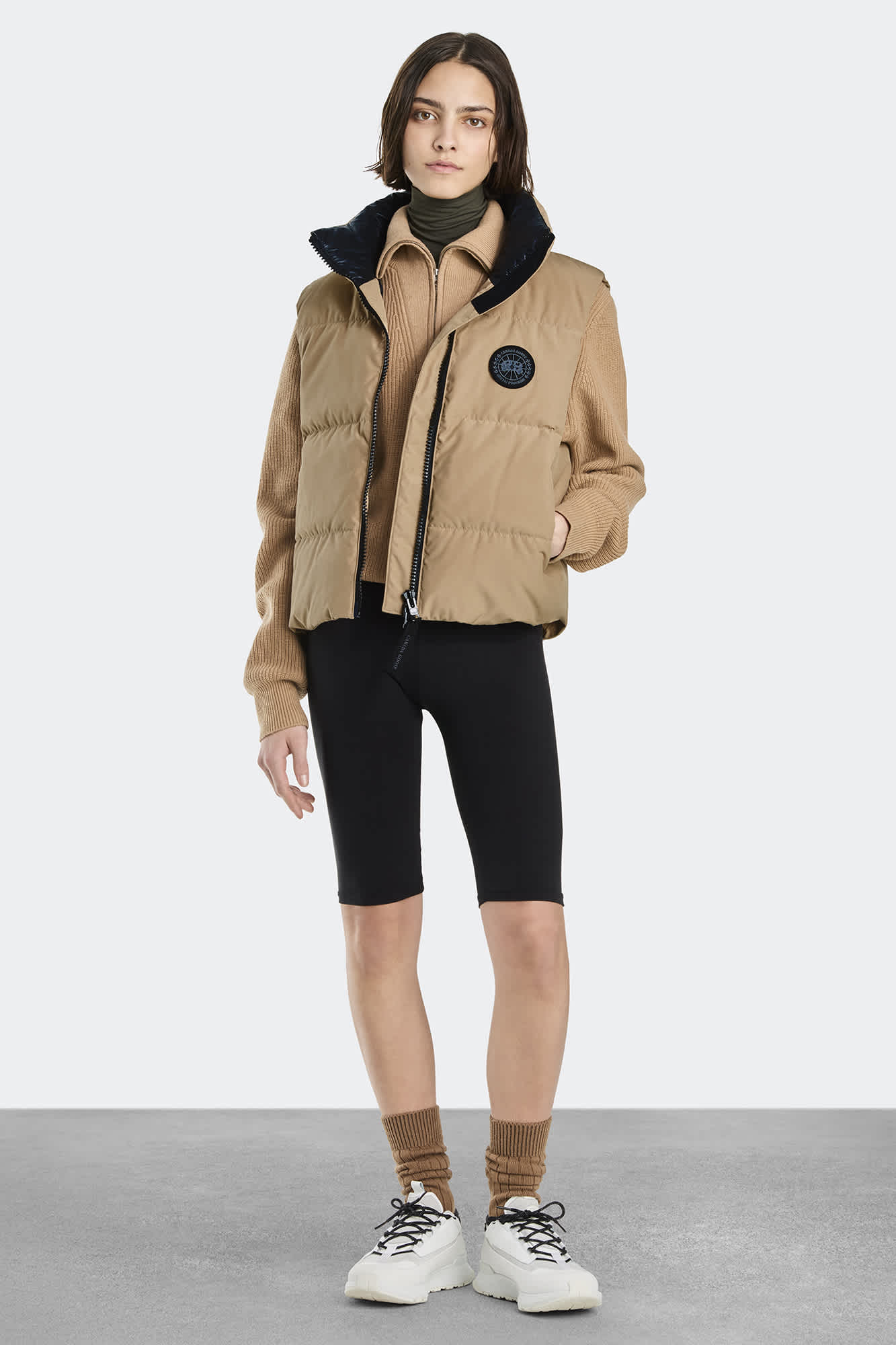 Grandview Cropped Vest Black Label | Canada Goose US