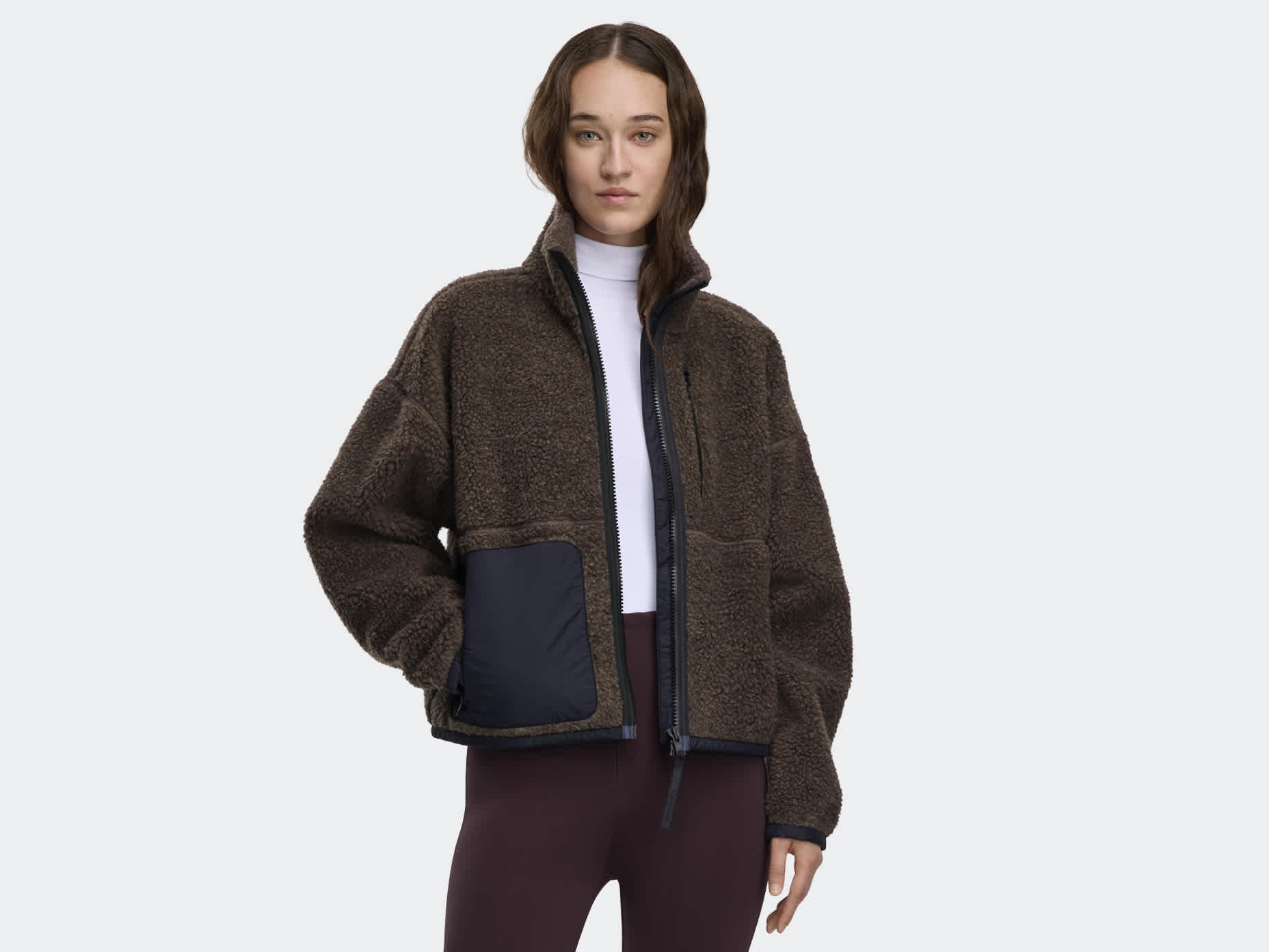 Simcoe Zip Up Fleece Sweater Black Label | Canada Goose US