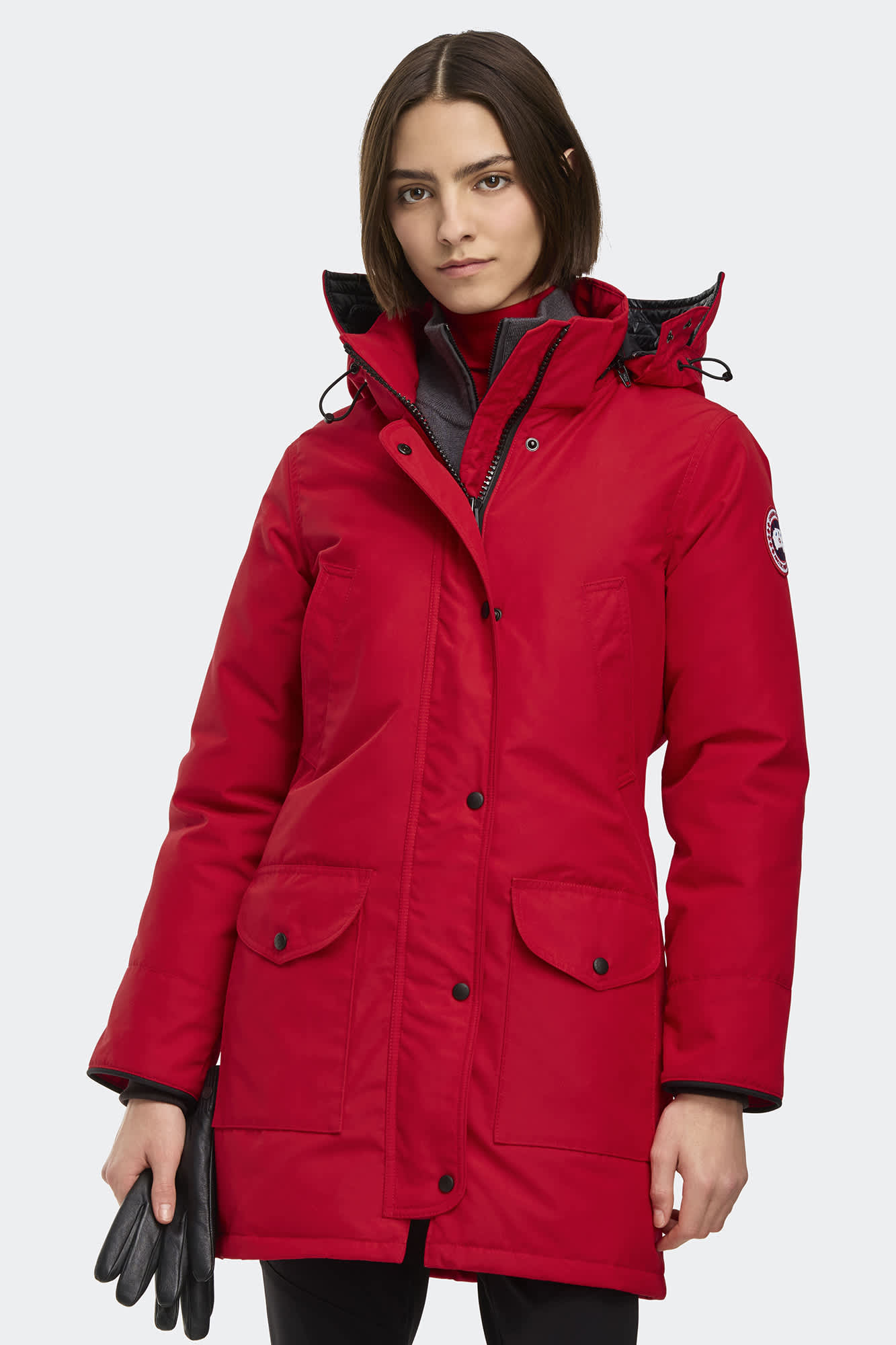 ジャケット・アウター TRILLIUM PARKA FUSION FIT RED size S Trillium Parka | Canada Goose US
