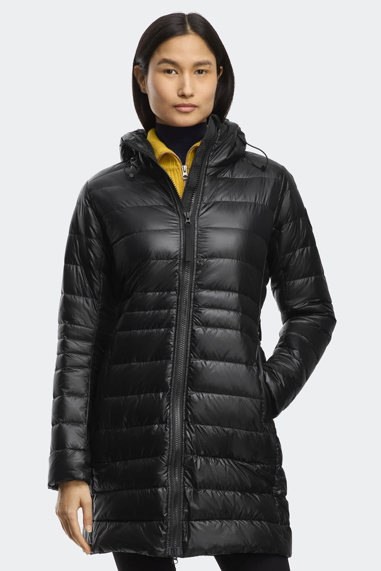  レディース ブラックレーベルCypress Hooded Jacket Women's Cypress Hooded Down Jacket Black Label | Canada Goose