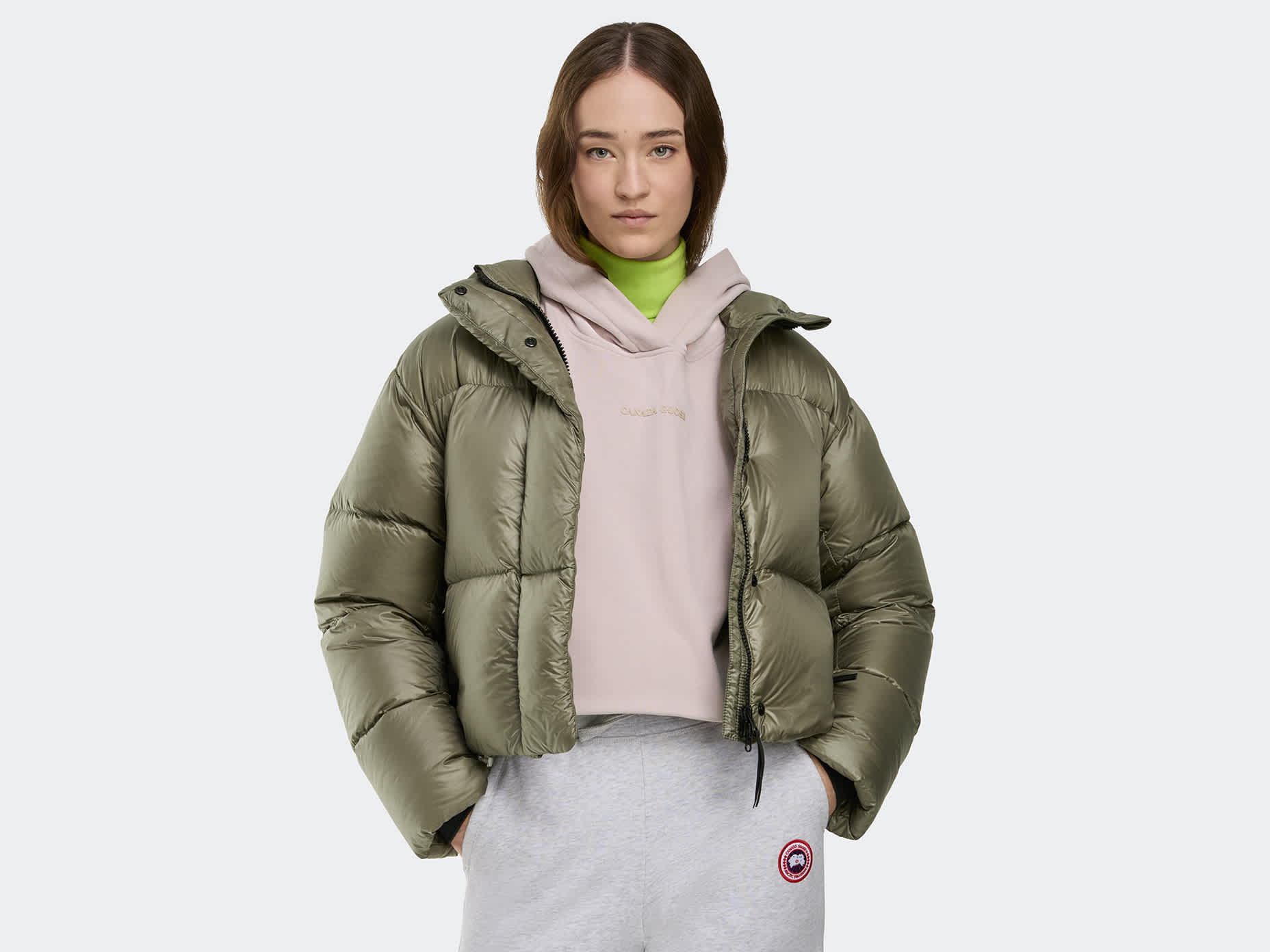Cypress Cropped Puffer Black Label | Canada Goose US