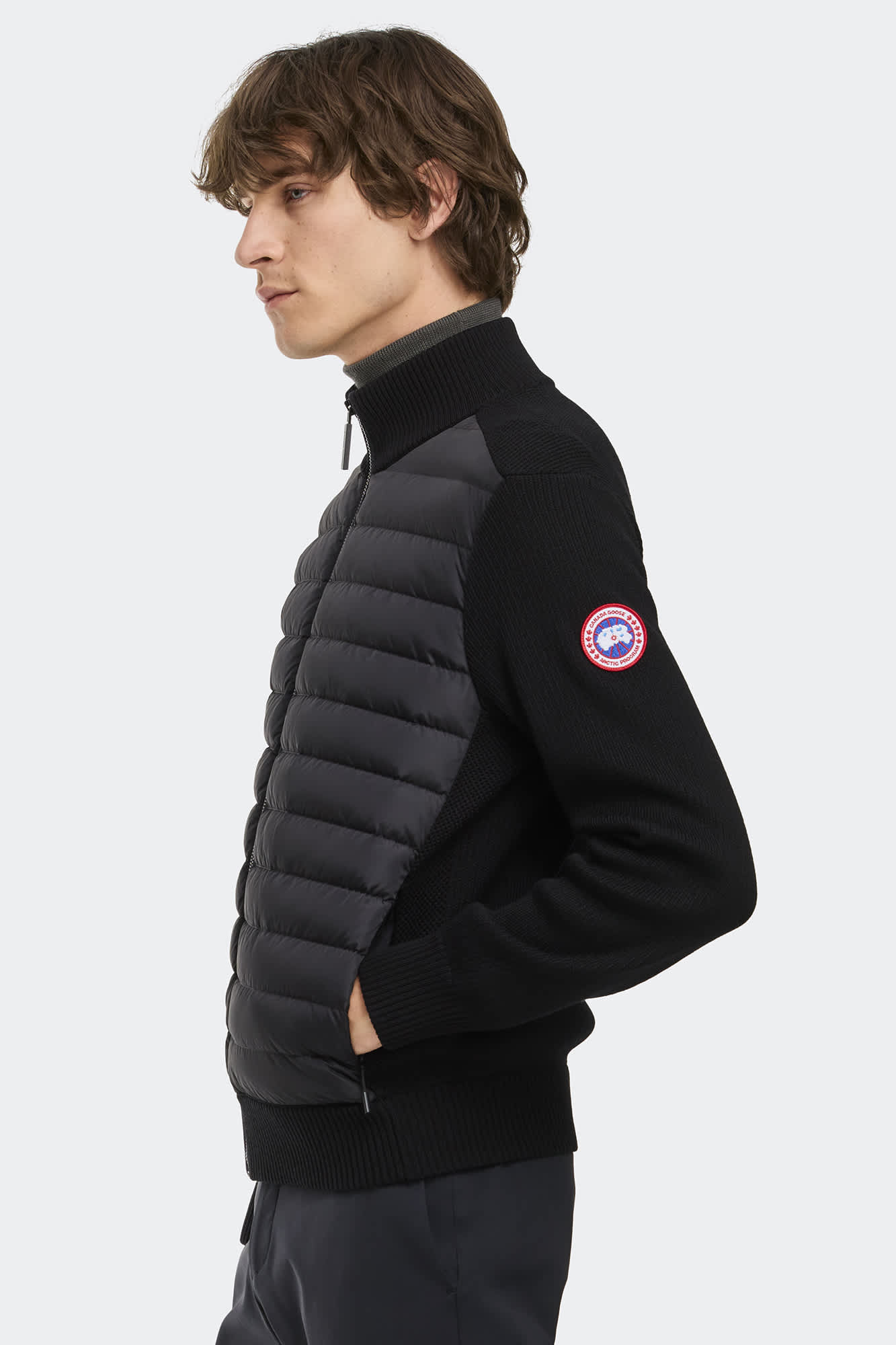 カナダグース Hybridge Knit Jacket M ハイブリッジ ニット ジャケット パッカブル(6893M)｜パッカブル