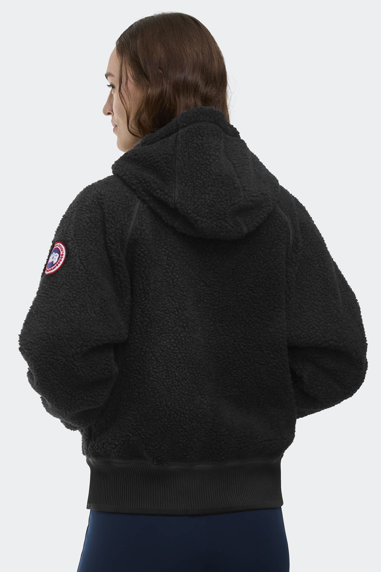 【カナダグース】フリース☆Simcoe Oversized Hoody ブラック シムコー オーバーサイズ フーディー カインド ハイパイル