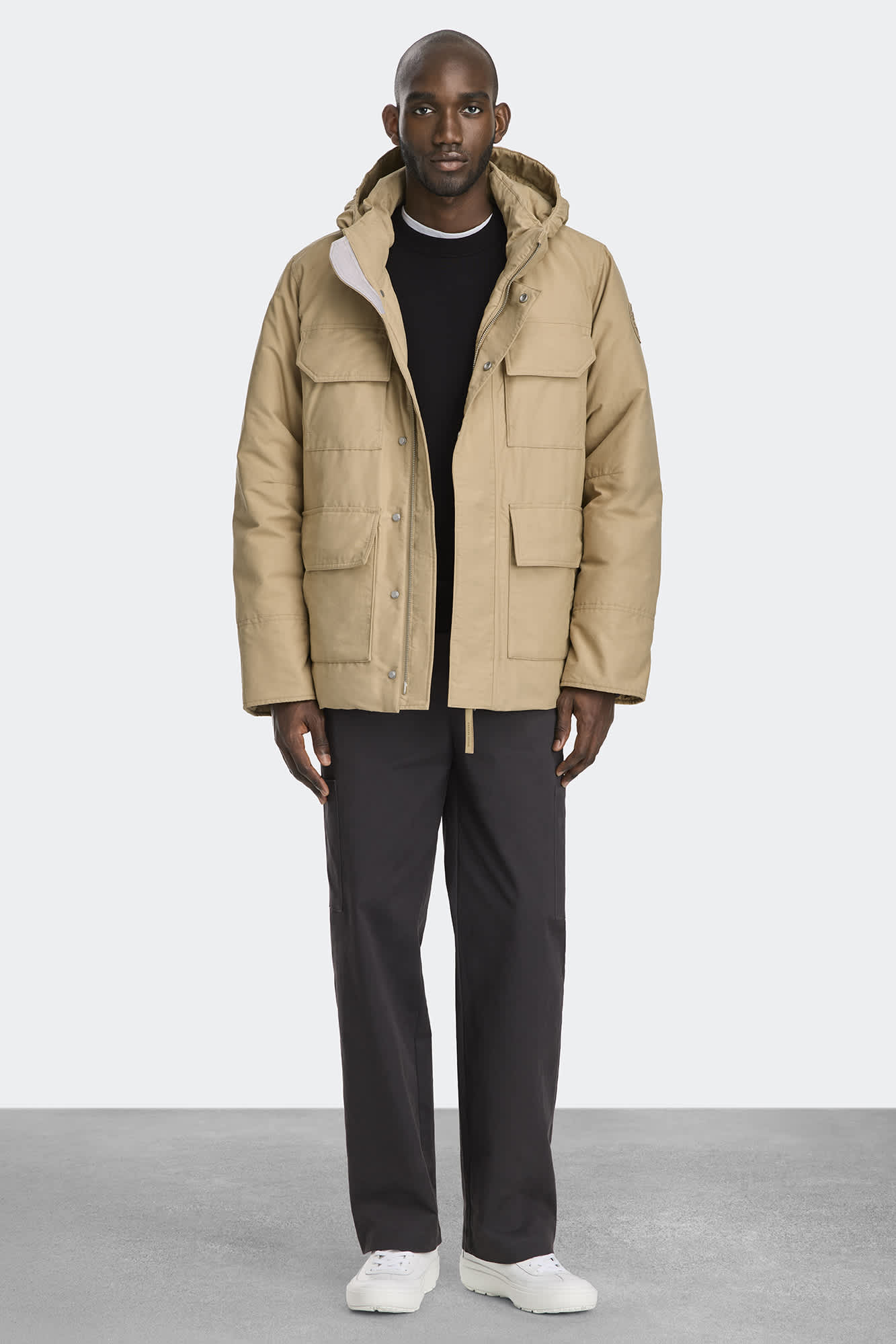 カナダグース　MAITLAND PARKA Canada Goose Men's Maitland Parka Black Label sz M Grey
