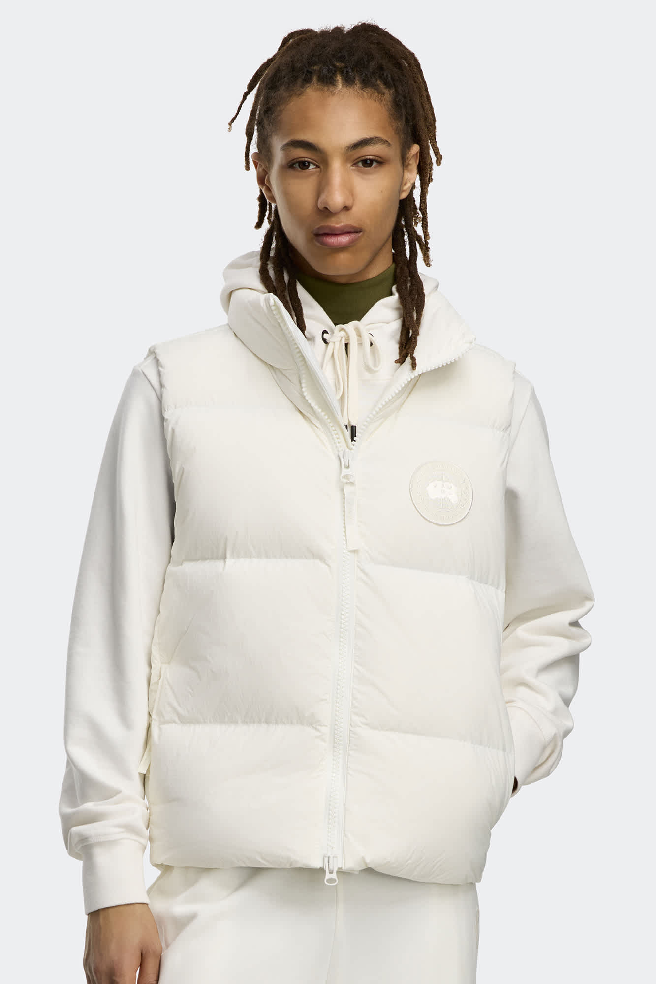 Lawrence Puffer Vest White Disc | Canada Goose