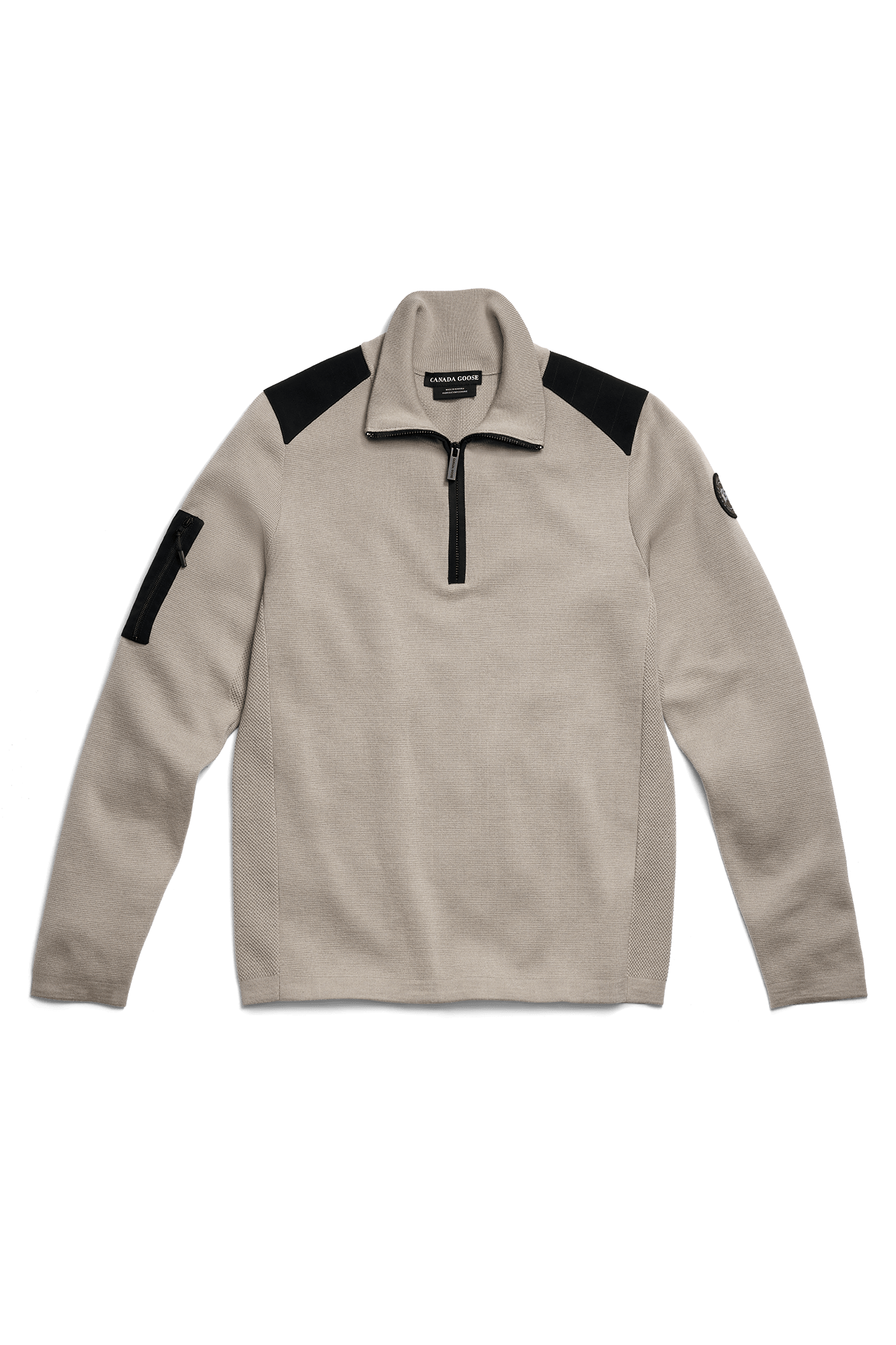 Stormont ¼ Zip Sweater Black Label | Canada Goose UK