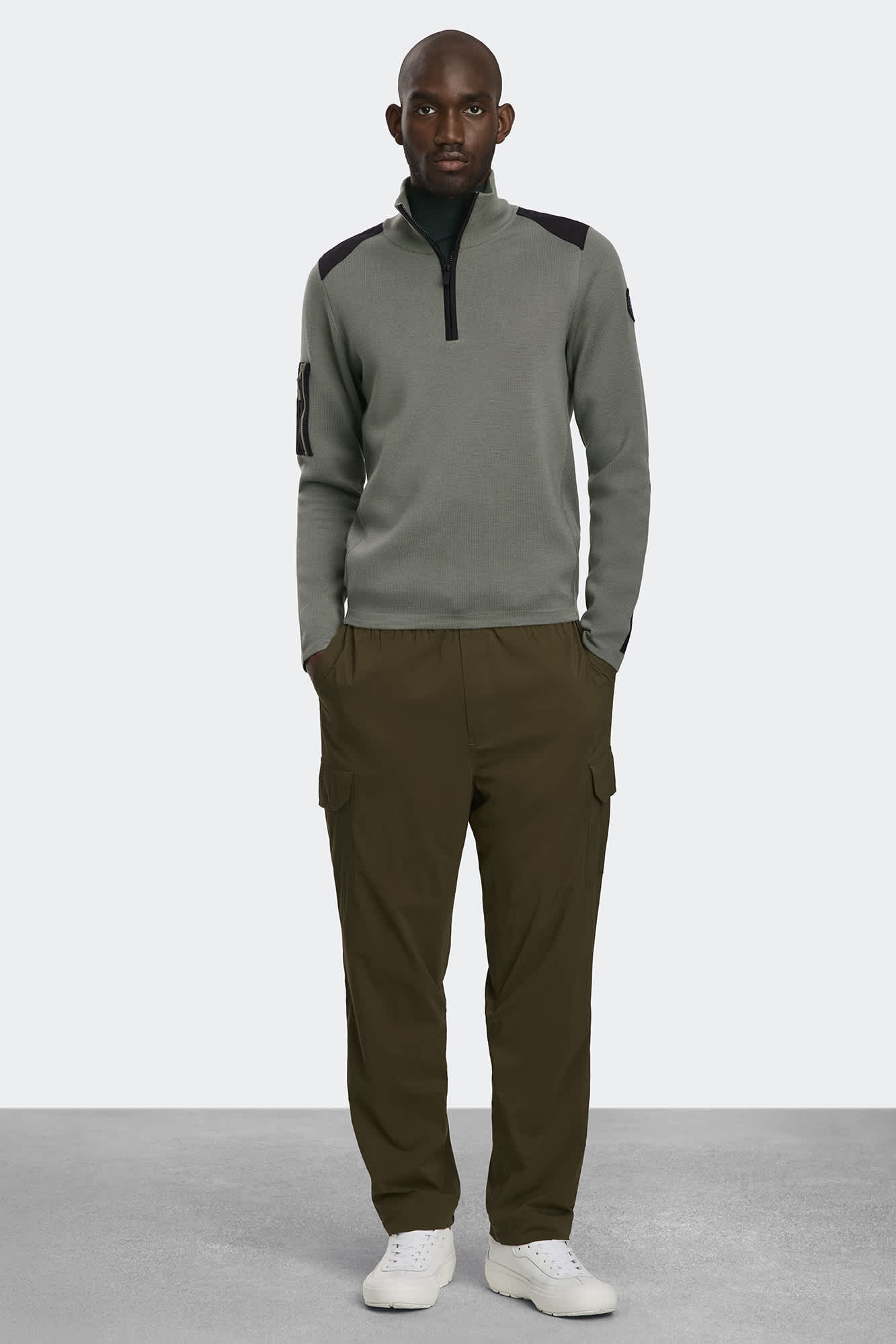 ounce Wind hood pocket jumper tannat ニット ounce Wind hood pocket jumper tannat ニット