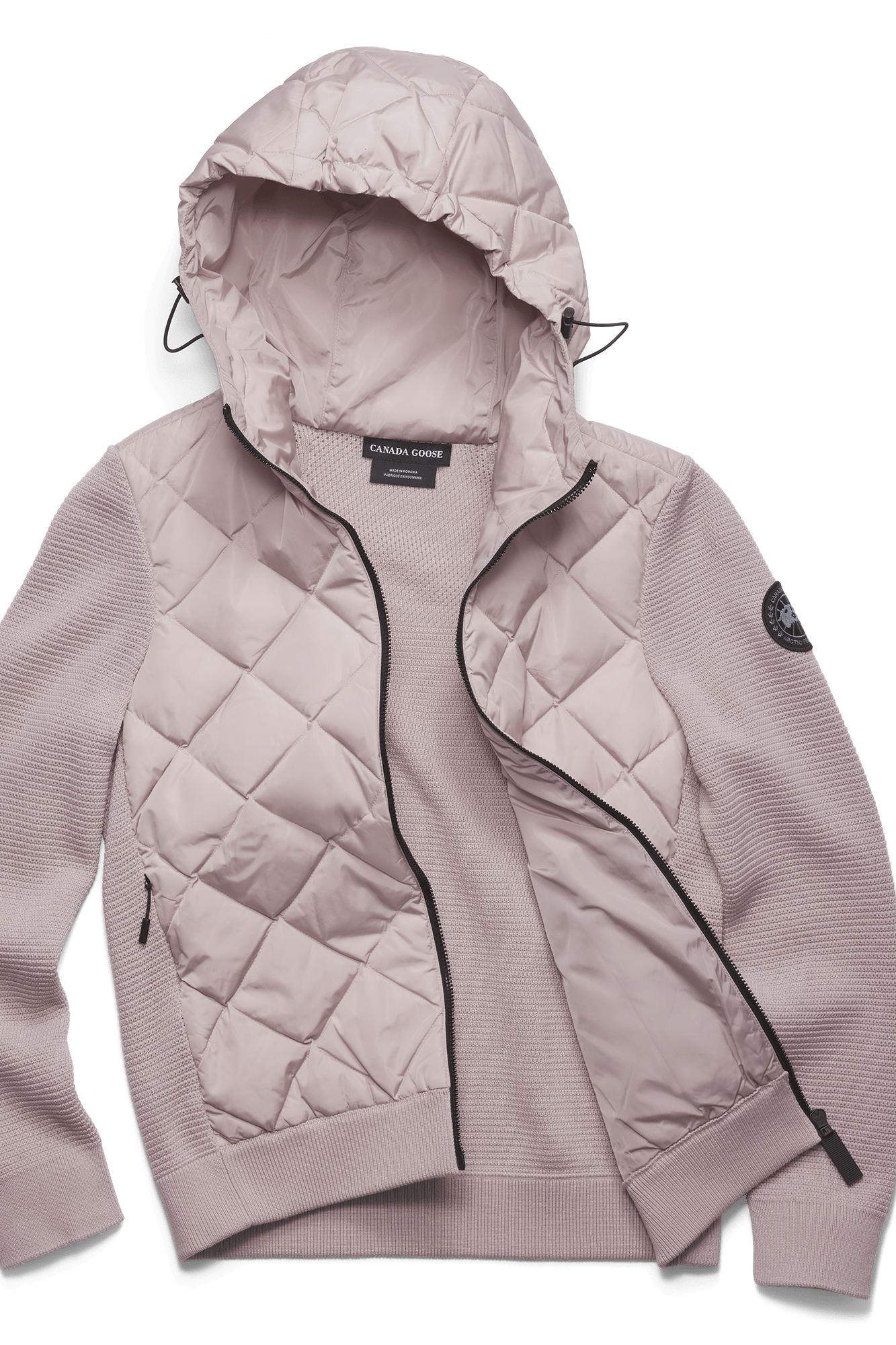 HyBridge® Quilted Knit Hoodie Black Disc | Canada Goose YF