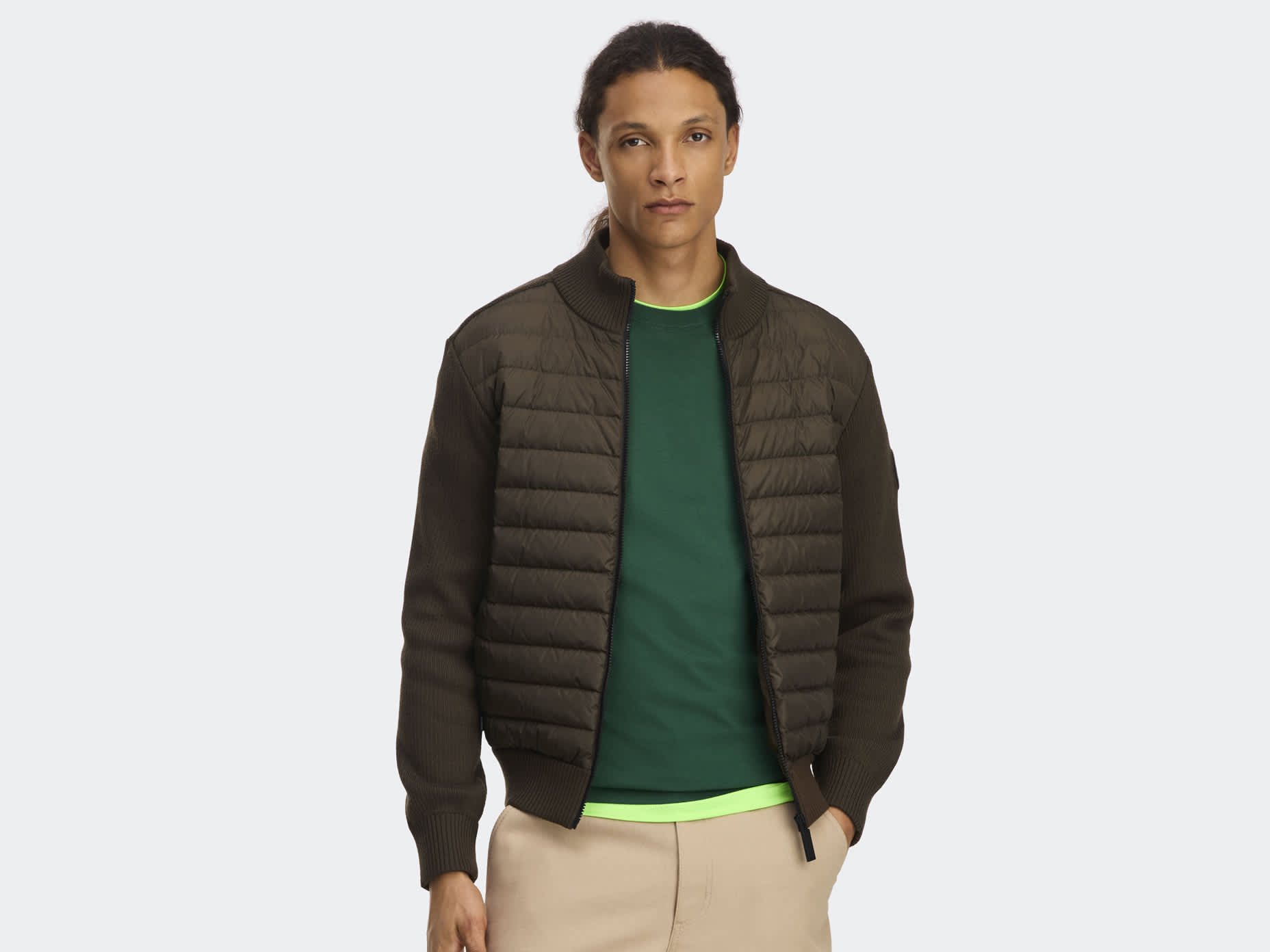 HyBridge Knit Jacket Tonal Disc
