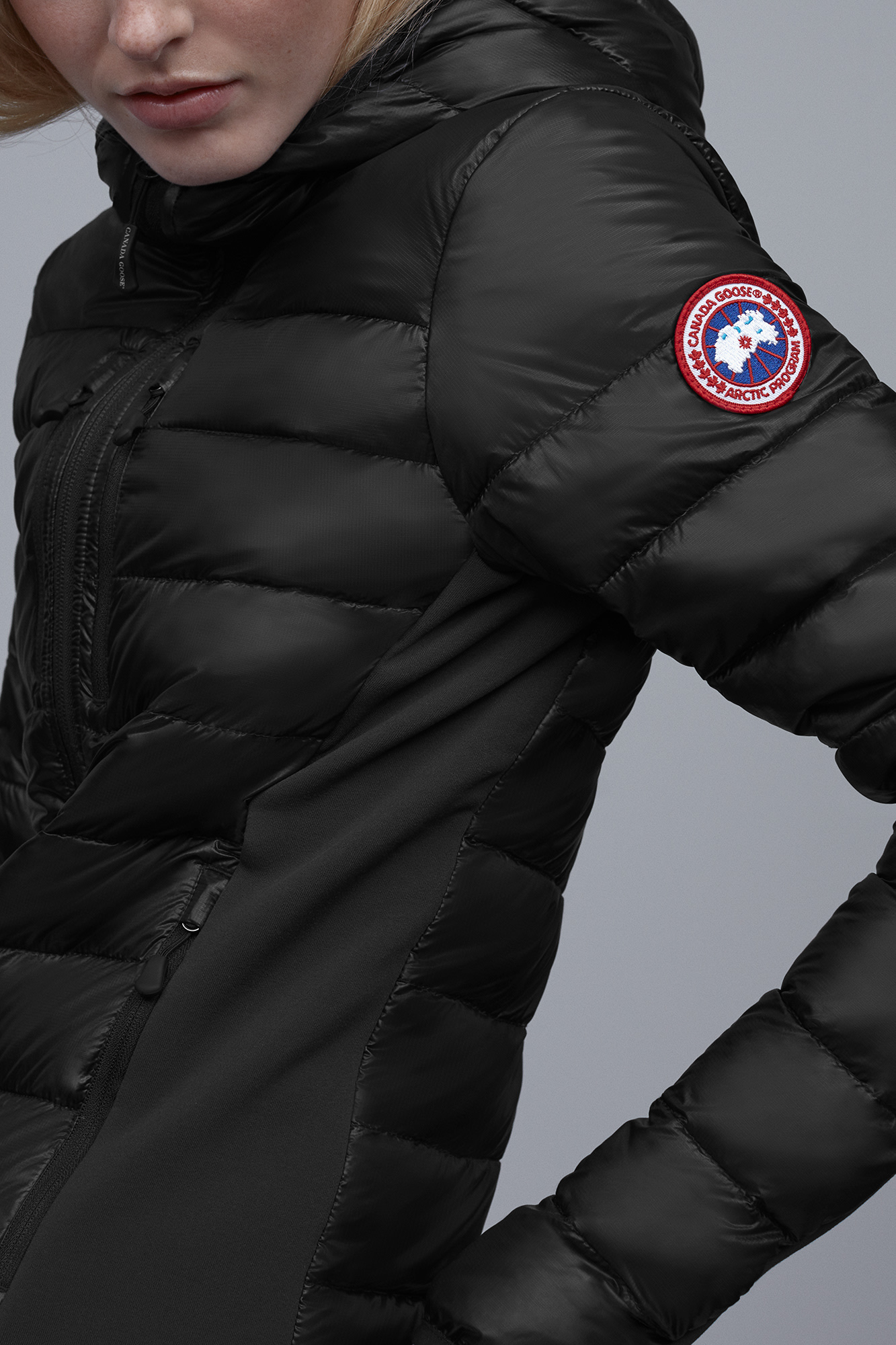 canada goose hybridge lite hoody graphite red canada goose hybridge lite hoody graphite red