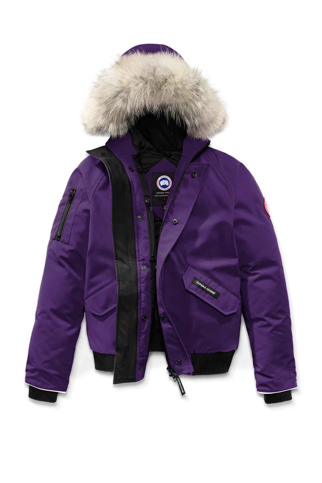 canada goose black 'rundle' bomber jacket canada goose black 'rundle' bomber jacket