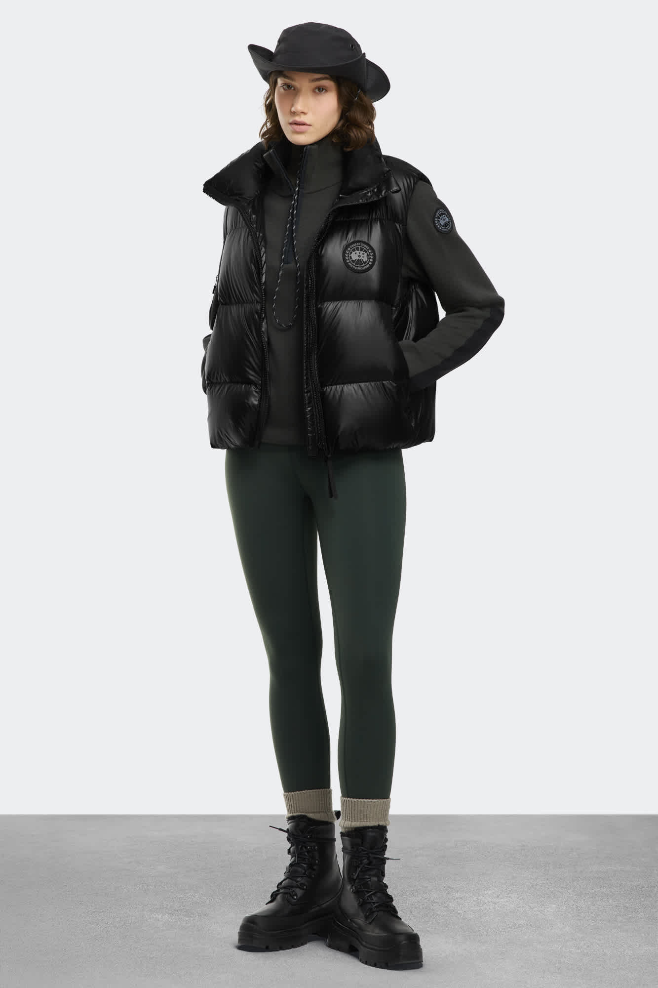 Cypress Puffer Vest Black Disc