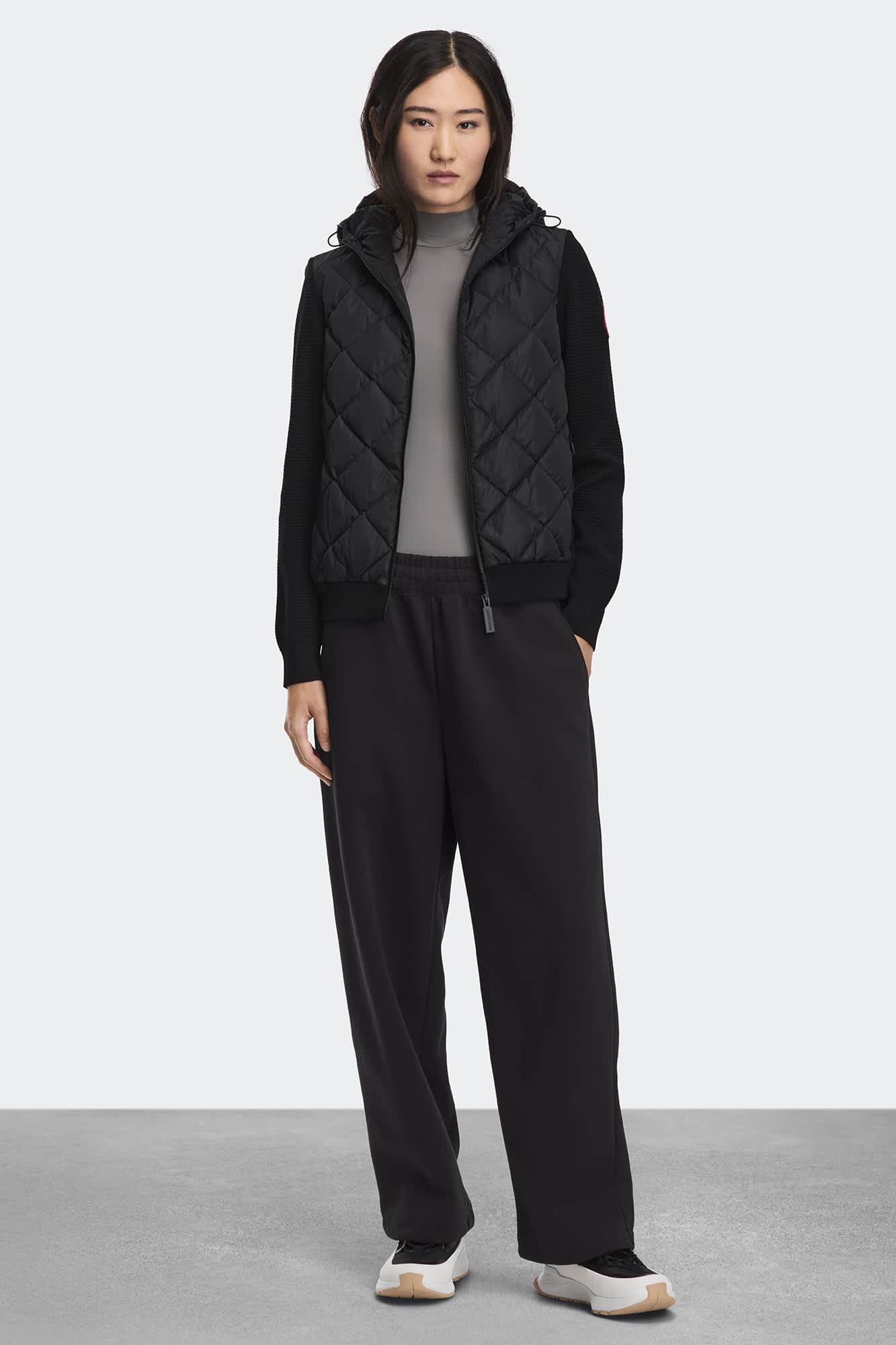 HyBridge® Quilted Knit Hoodie