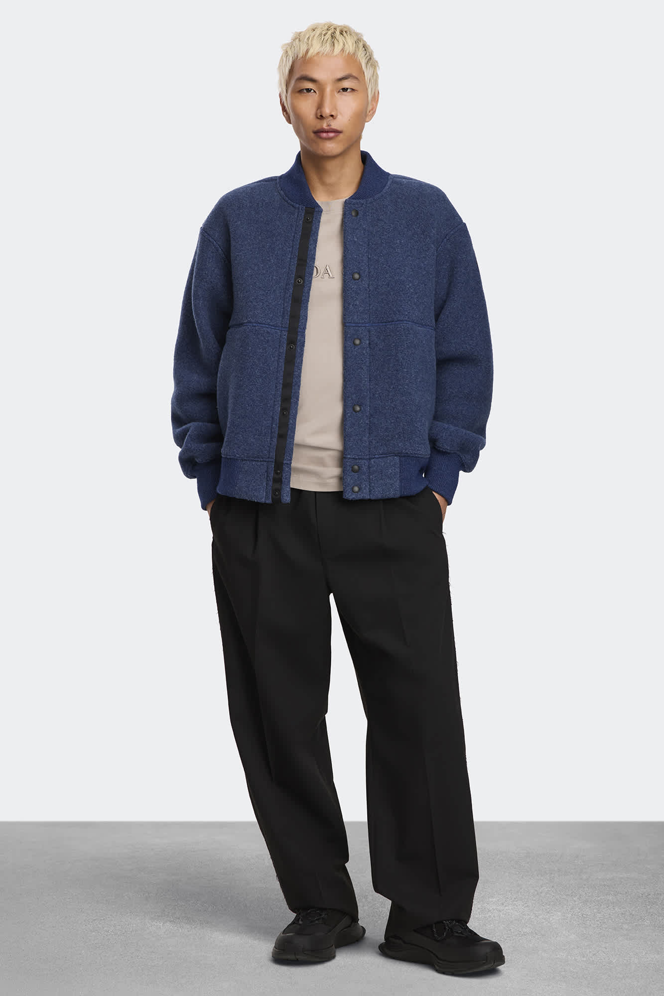 Hudson Fleece Bomber Black Disc