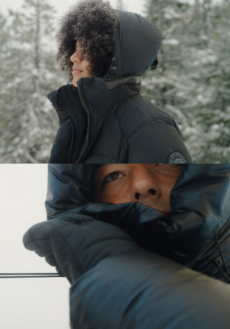 Canada goose puffer fur hood clearance