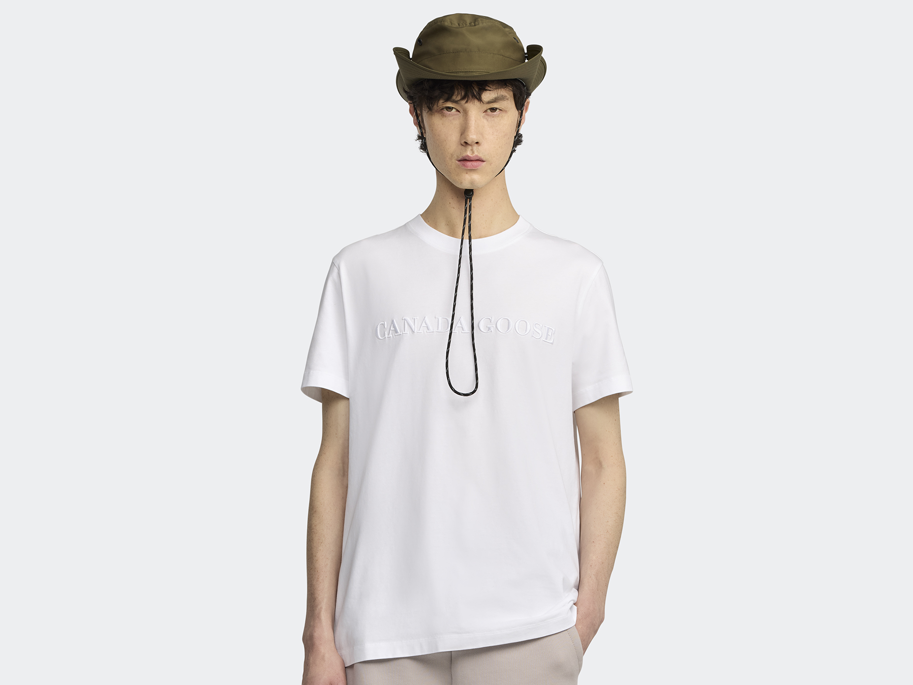 Emersen Embroidered Crewneck T-Shirt - White